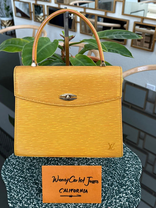 Epi Malesherbes Handbag in Tassil Yellow 🗓️ Year: 1995