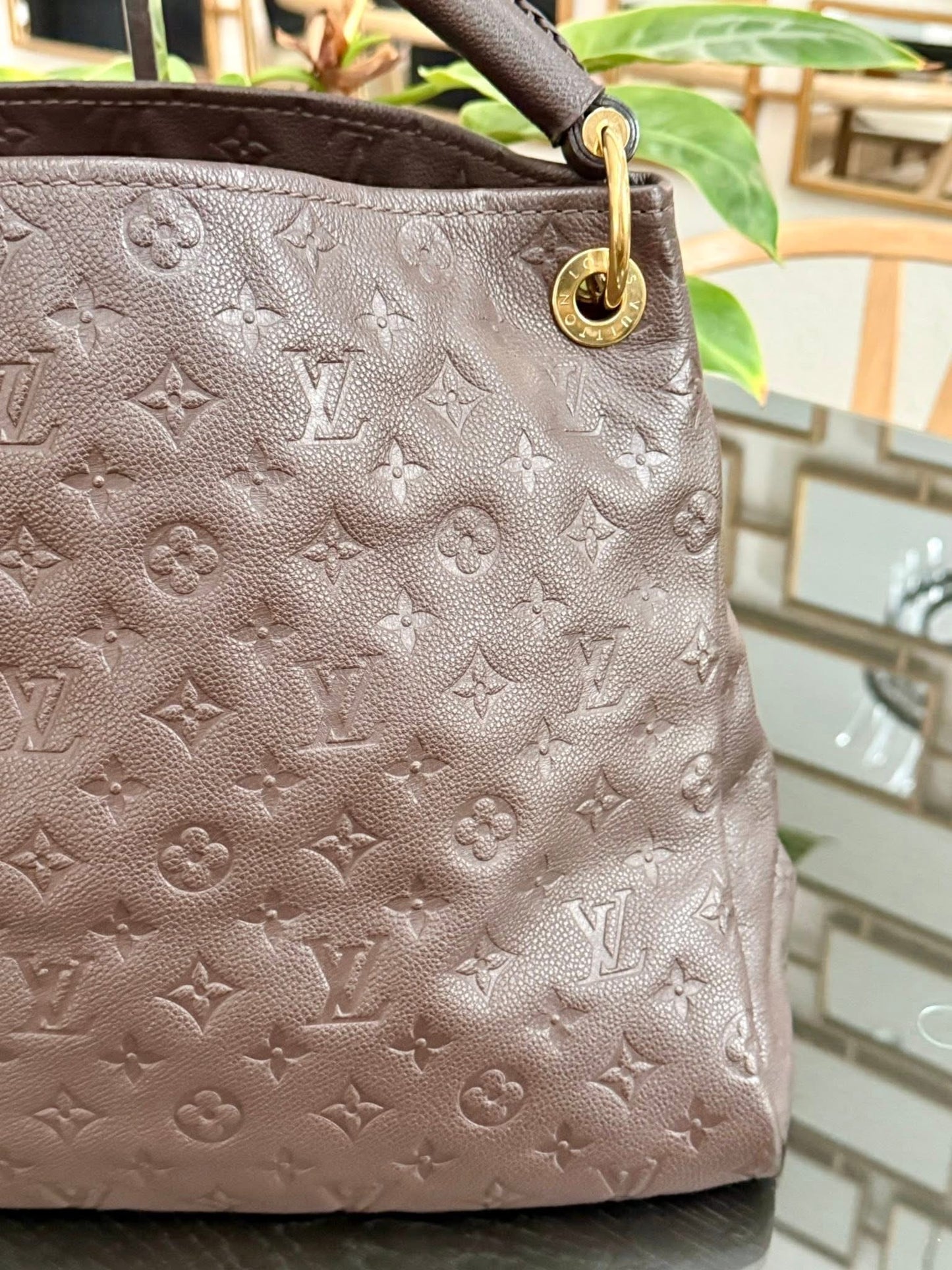 Artsy MM Empriente in Taupe Glaze with Dustbag and Insert Organizer 📅 Year: 2012