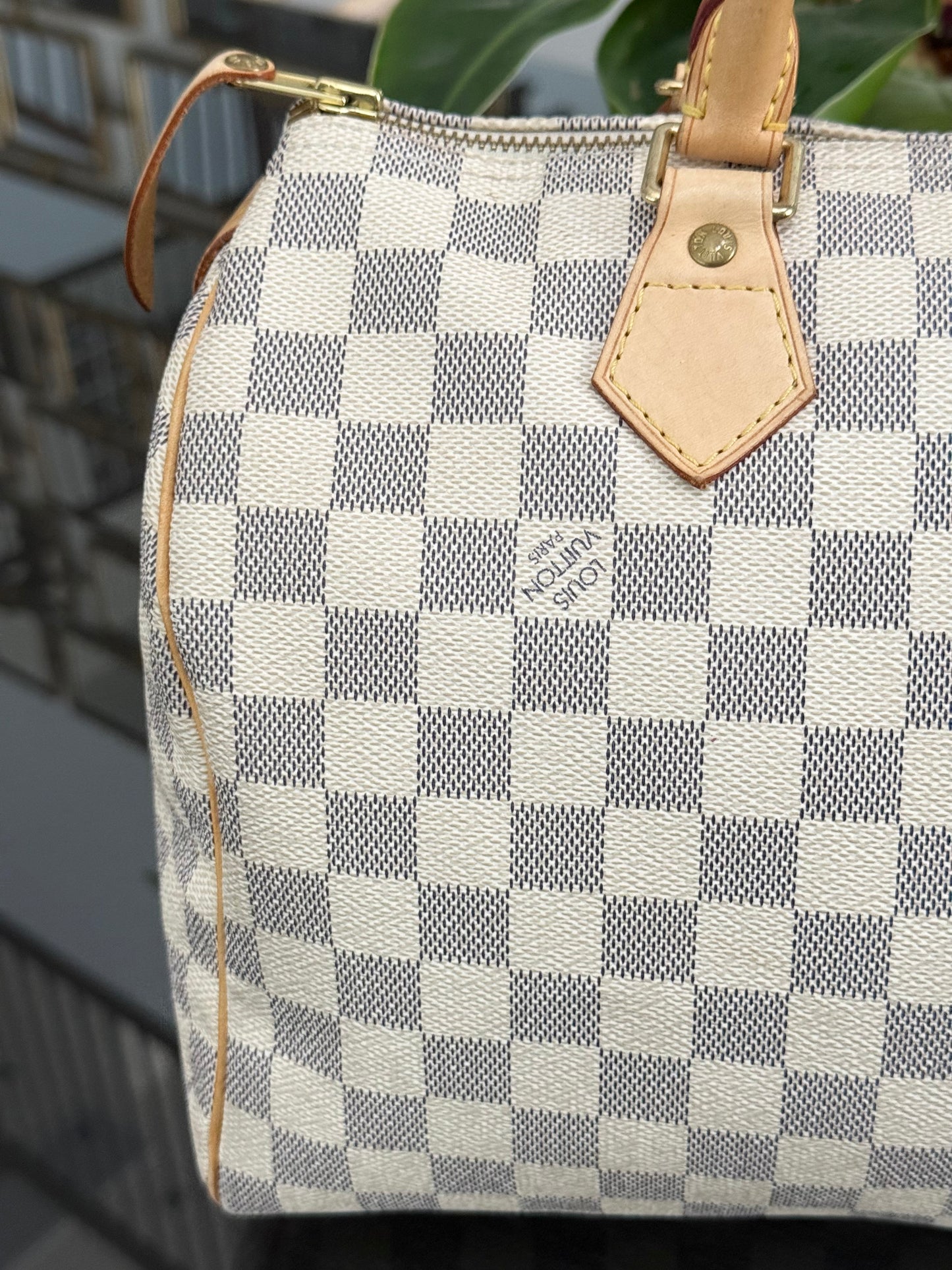 Speedy 30 in Damier Azur with lock 🔐 key, Dustbag and Insert Organizer -🗓️ Year 2007