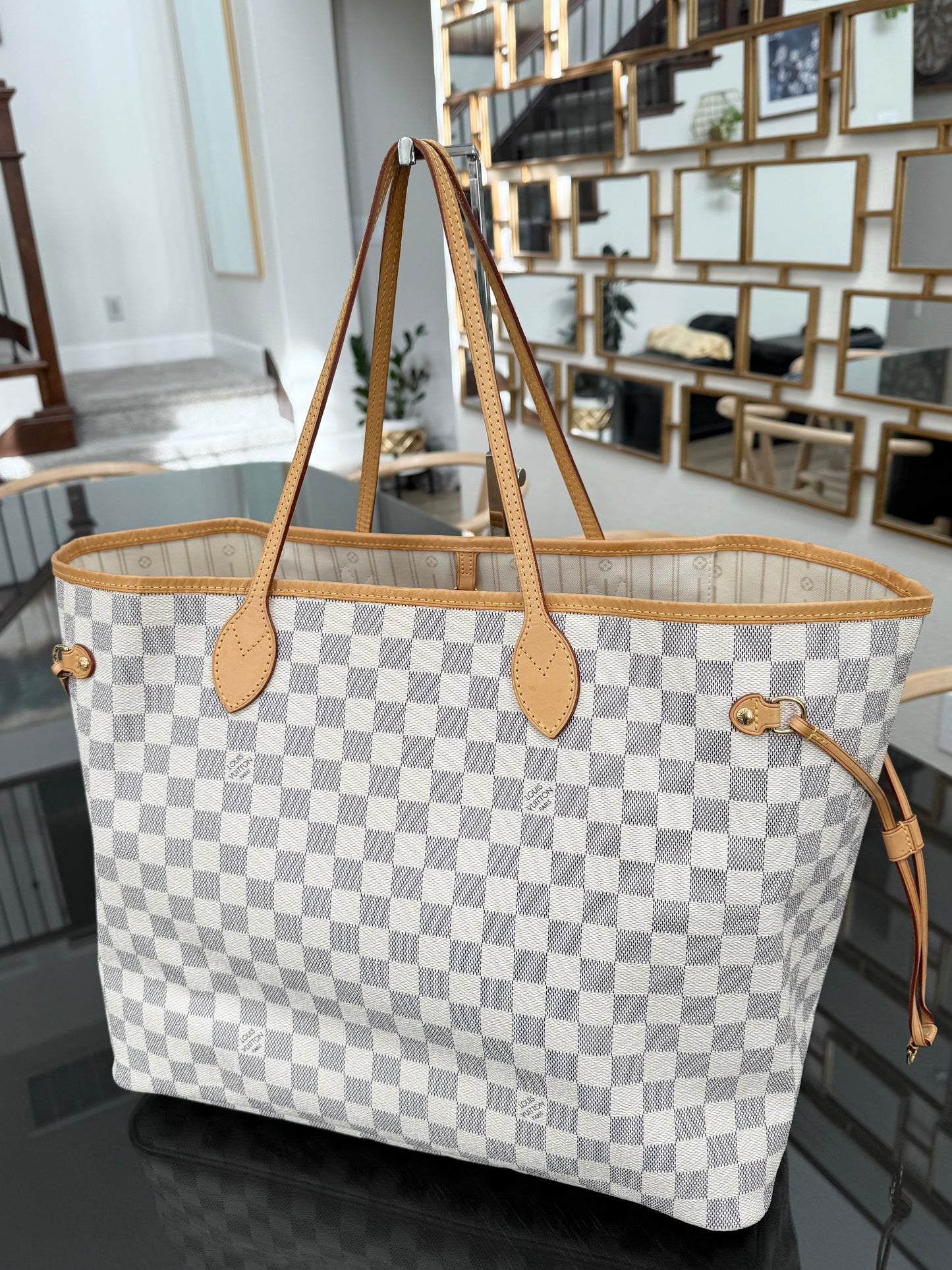 Neverfull GM Azur with Dustbag and Insert Organizer -🗓️ Year: 2012