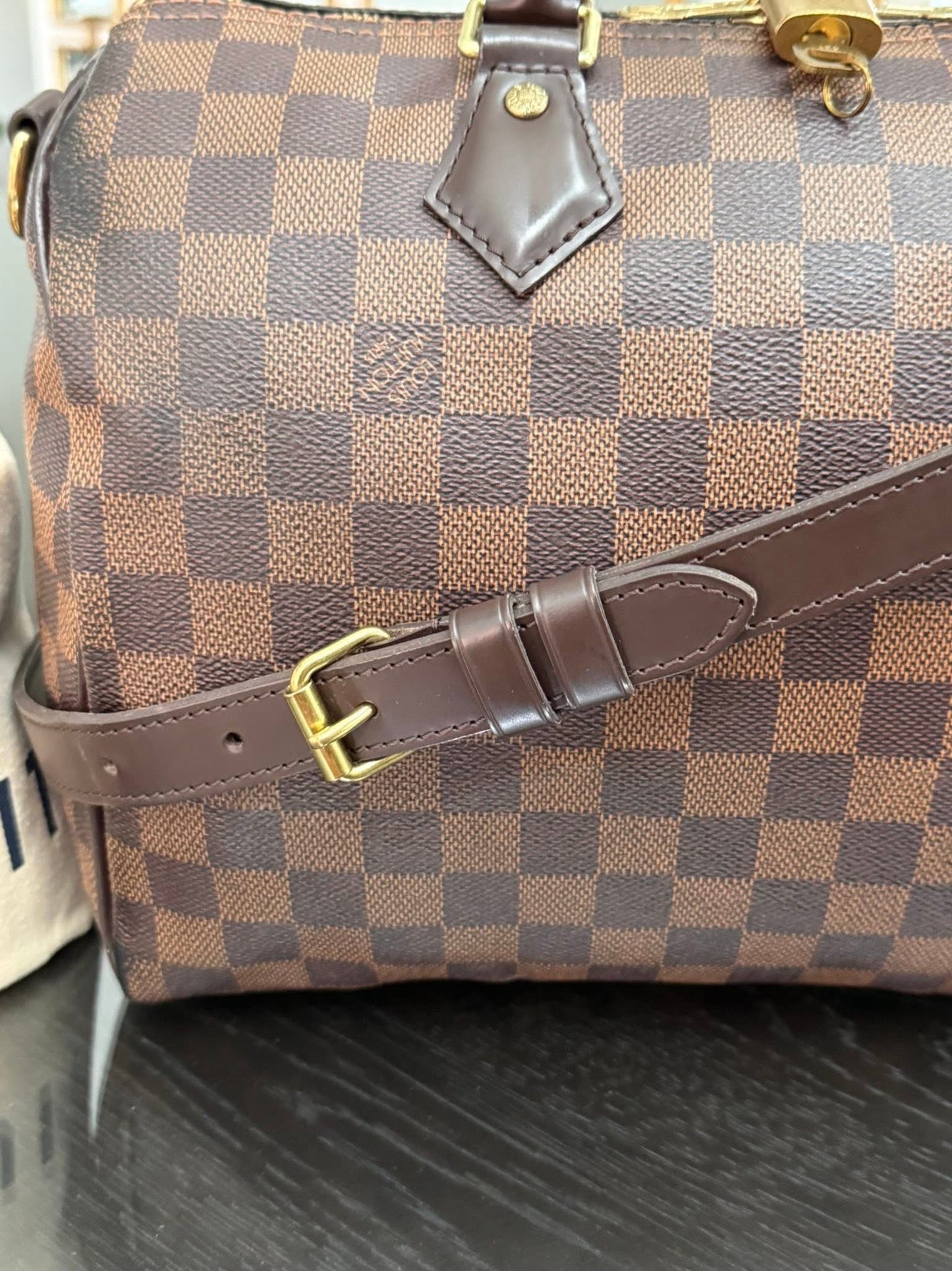 Speedy 30 Bandoulier in DE with 🔐 lock, Key, Original Strap, Insert Organizer and Dustbag -🗓️ Year: 2018