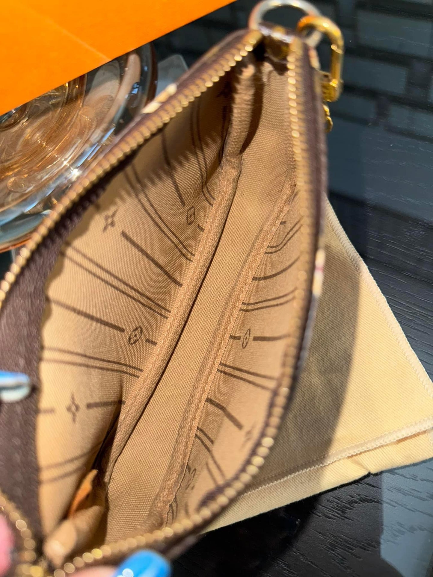 Monogram Patch Mini Pochette Accessories with Vanchetta Handle, Dustbag & Box - 📅 Year: 2009