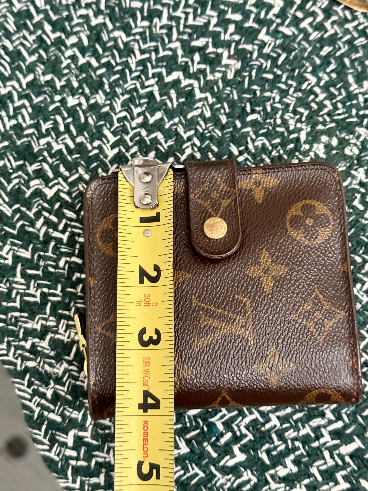 Monogram Zip Around Compact Wallet 🗓️ Year: 2000