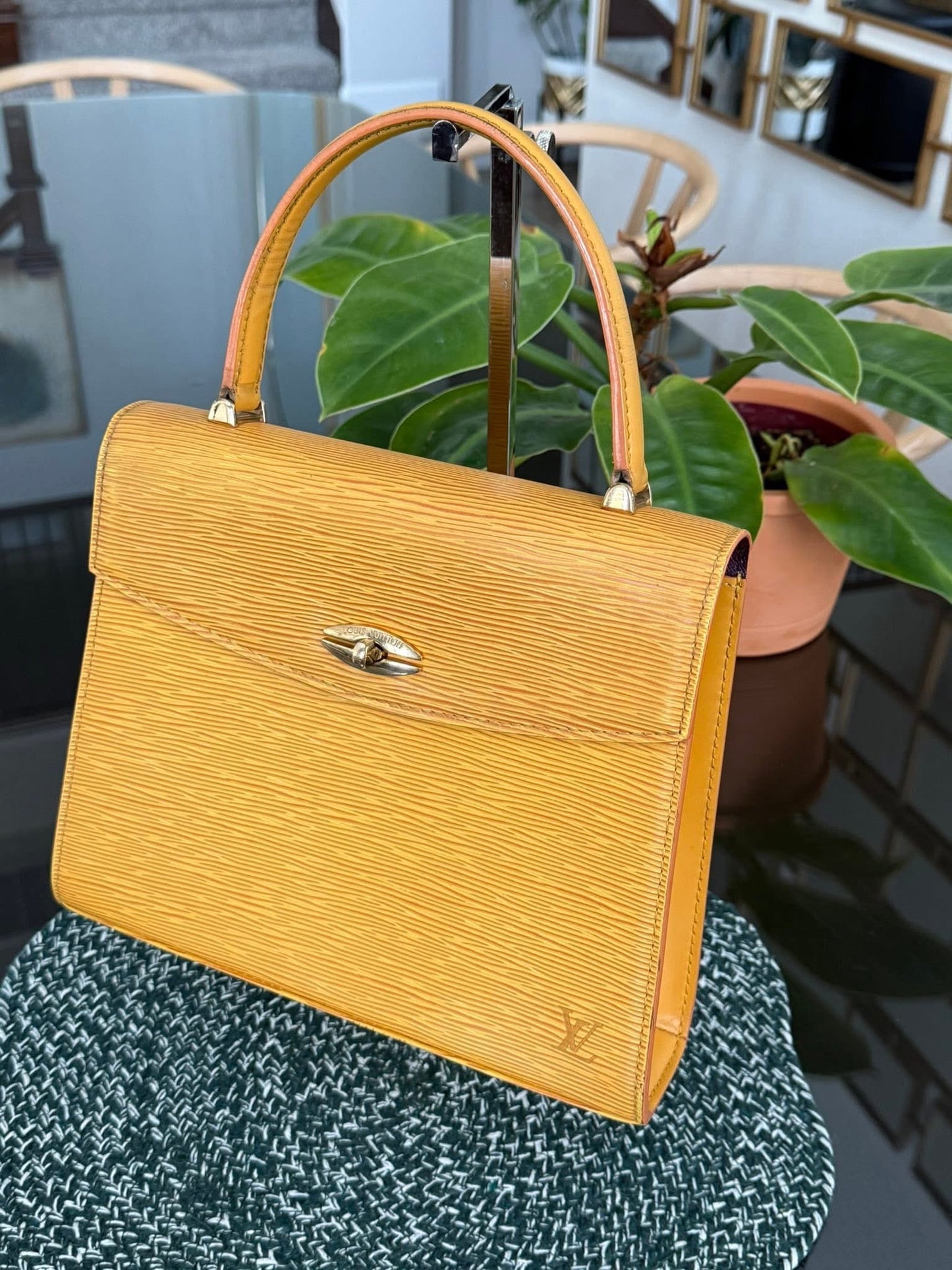 Epi Malesherbes Handbag in Tassil Yellow 🗓️ Year: 1995