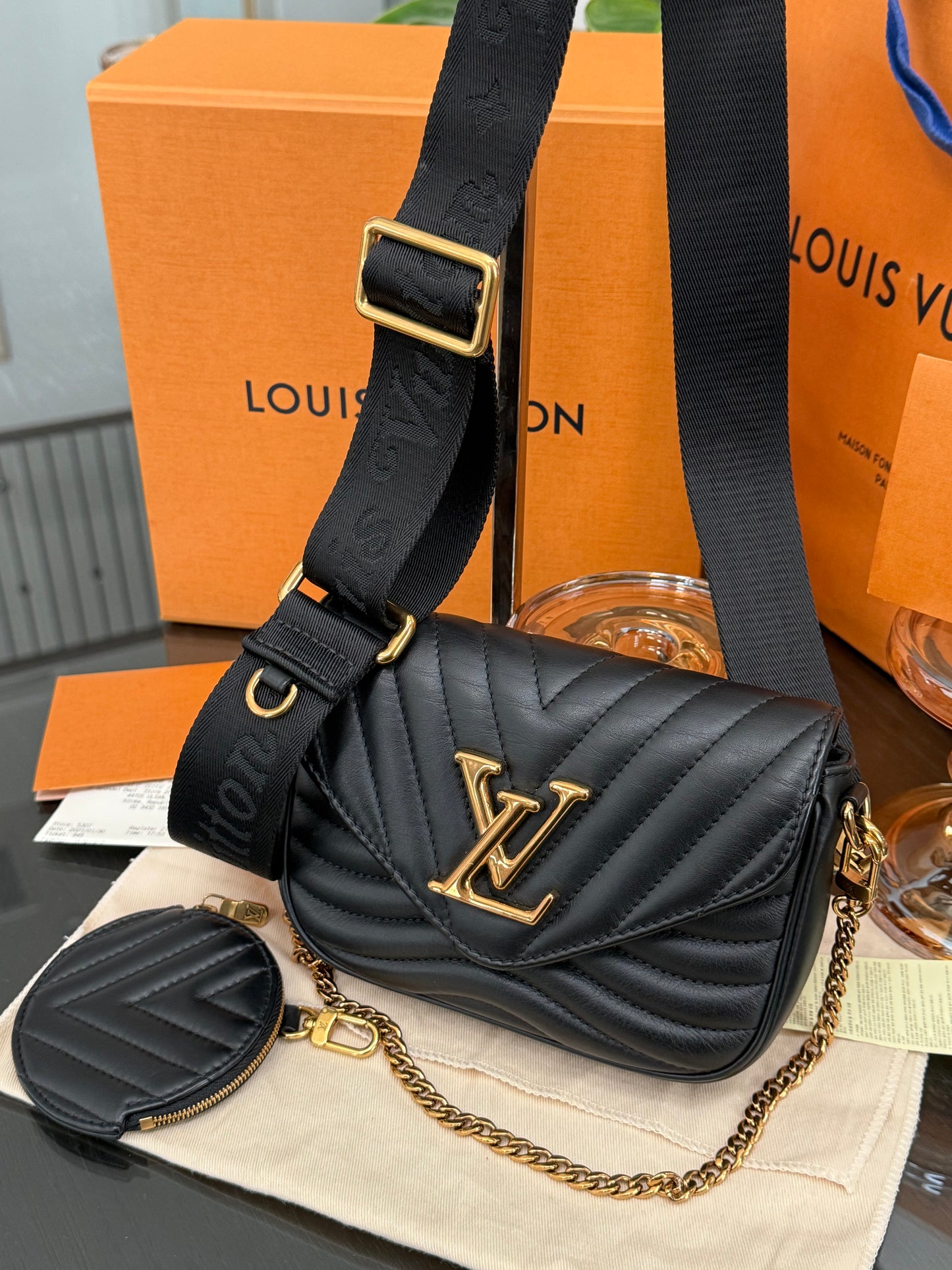 Multi Pochette New Wave Noir with Box, Dustbag and Paper bag