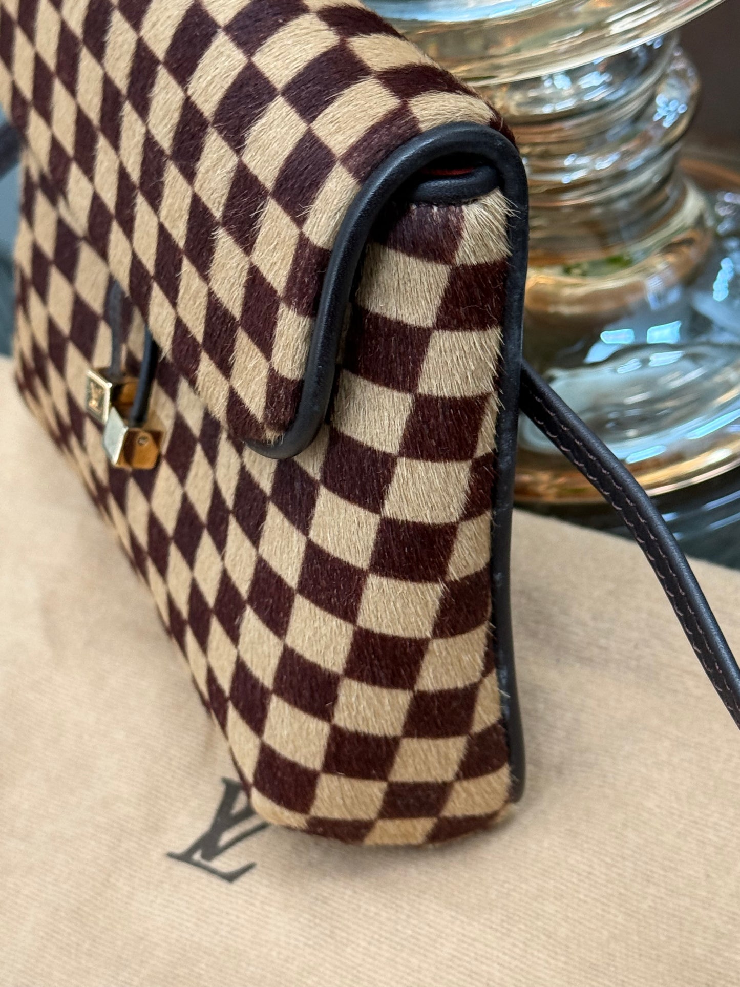 Damier Sauvage Gazelle Crossbody Pouch with Dustbag -🗓️ Year: 2001