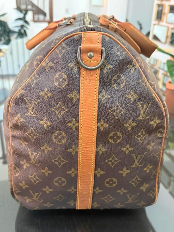 Keepall 55 Bandoulier with Original Strap, Luggage tag and Poignet 🗓️ Year: 1988