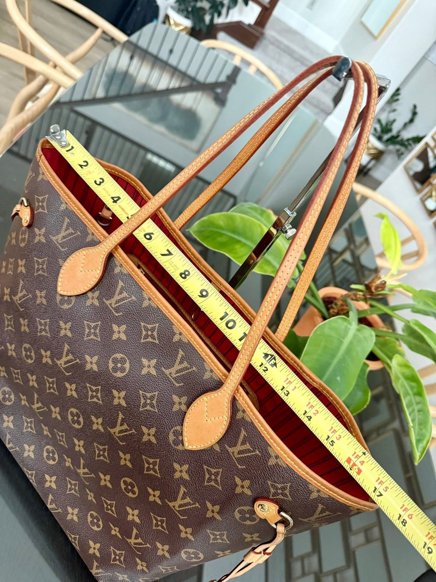 Neverfull MM Monogram in Cerise with Dustbag and Non branded Twilly🌺 📅 Year: 2014