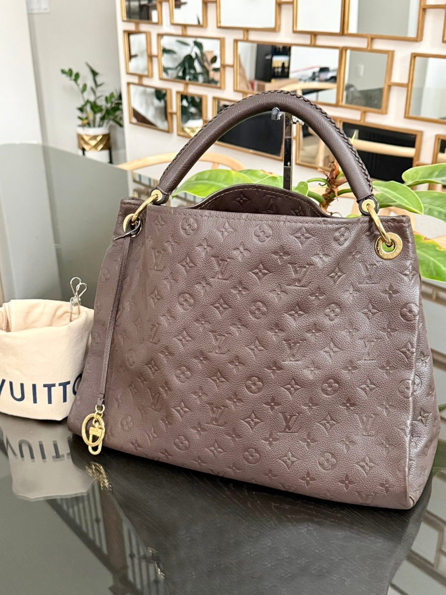 Artsy MM Empriente in Taupe Glaze with Dustbag and Insert Organizer 📅 Year: 2012