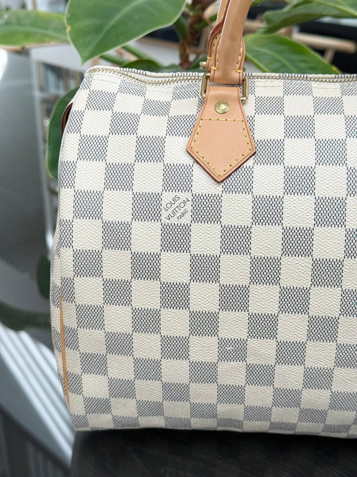 Speedy 30 in Damier Azur with lock 🔐 key, Dustbag and Insert Organizer -🗓️ Year 2012
