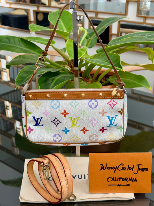 Multicolor Pochette Accessories with Dustbag and Strap 📅 Year: 2003