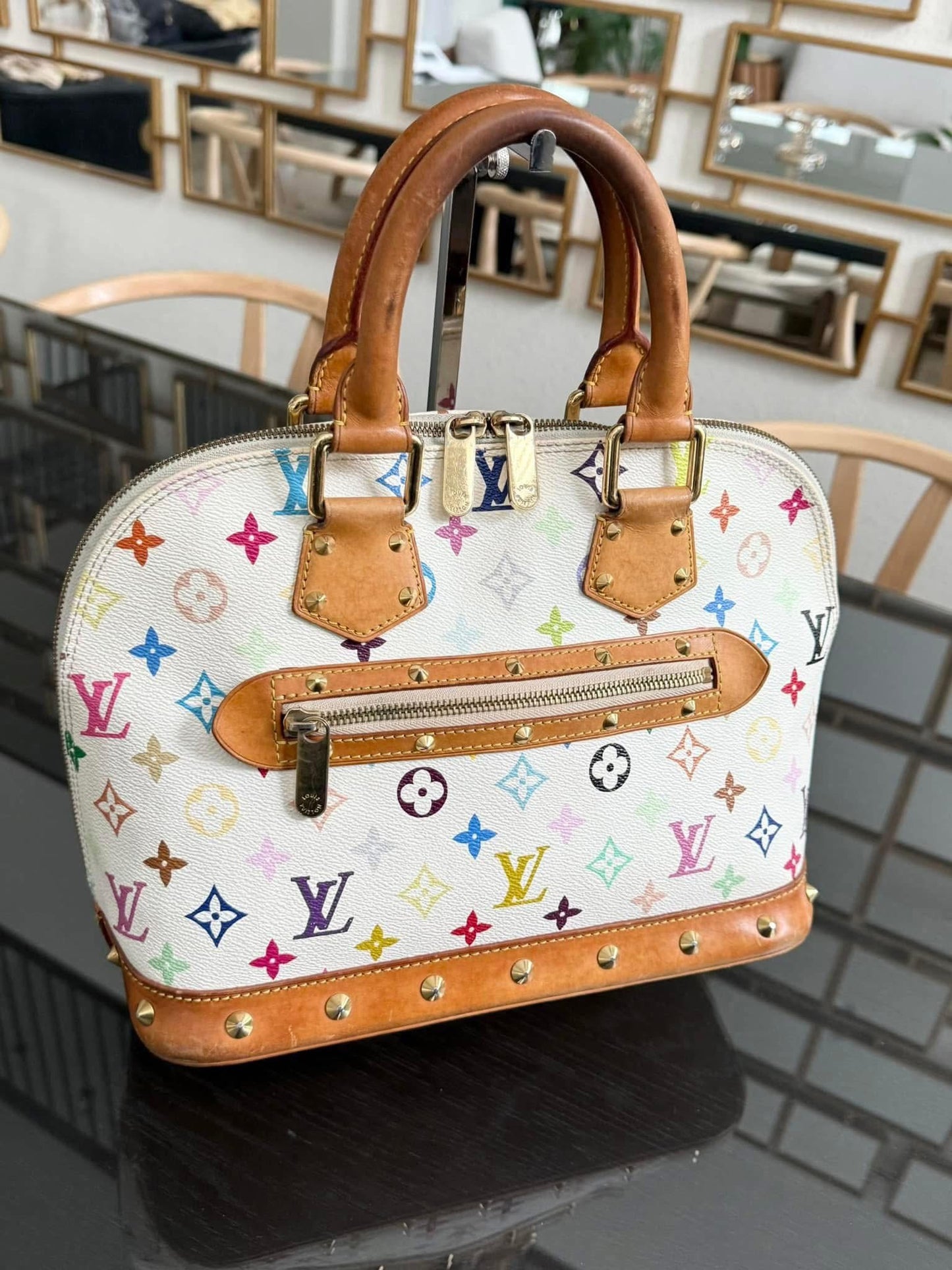Murakami / Multicolor Alma PM with Dustbag , Insert organizer and Twilly 📅 Year: 2004