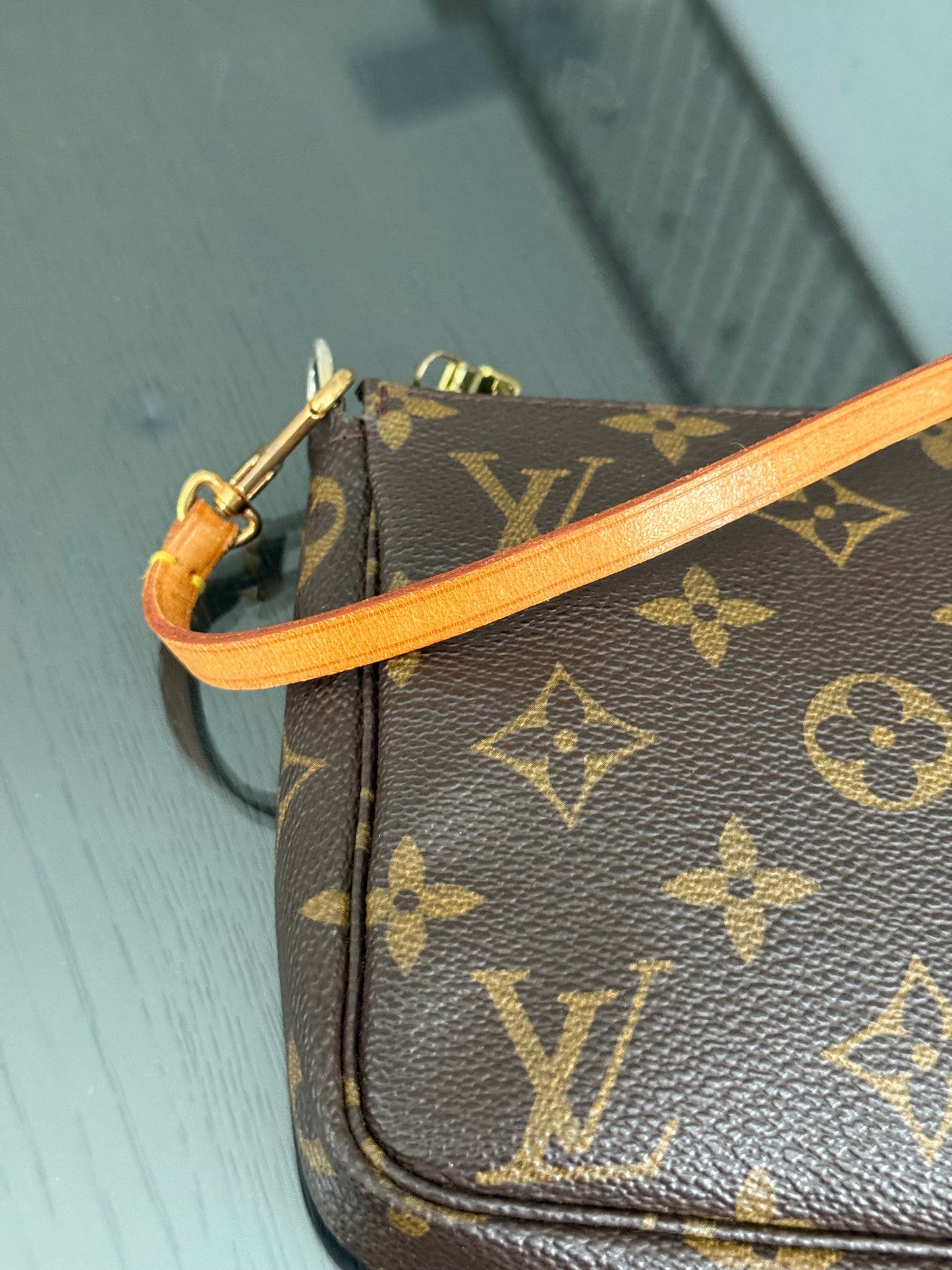 Monogram Pochette Accessories with Dustbag 📅 Year: 2000