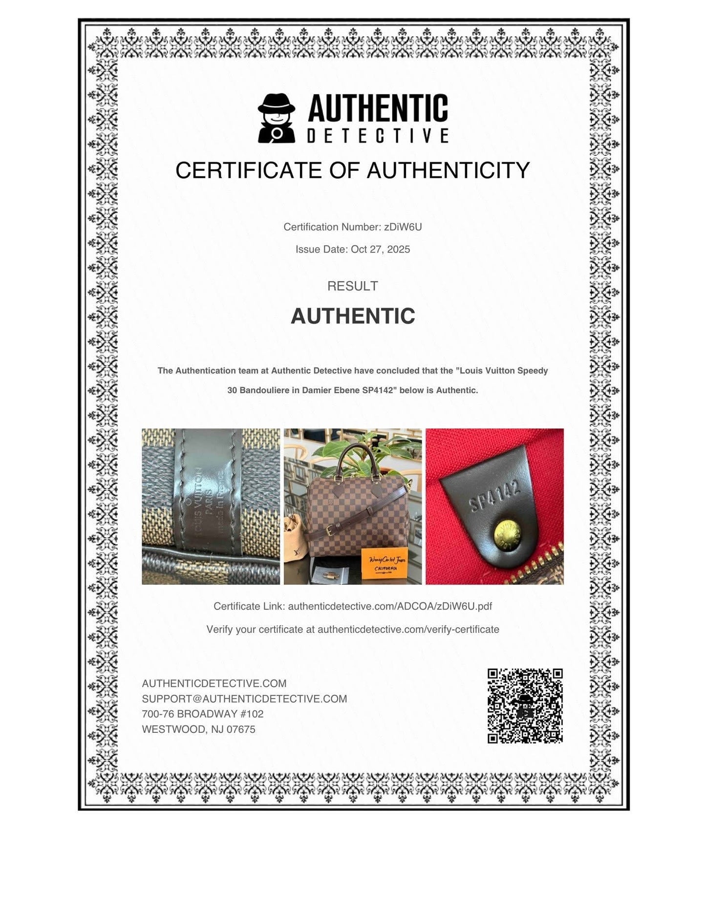 Speedy 30 Bandoulier in DE with 🔐 lock, Key and Dustbag -🗓️ Year: 2012