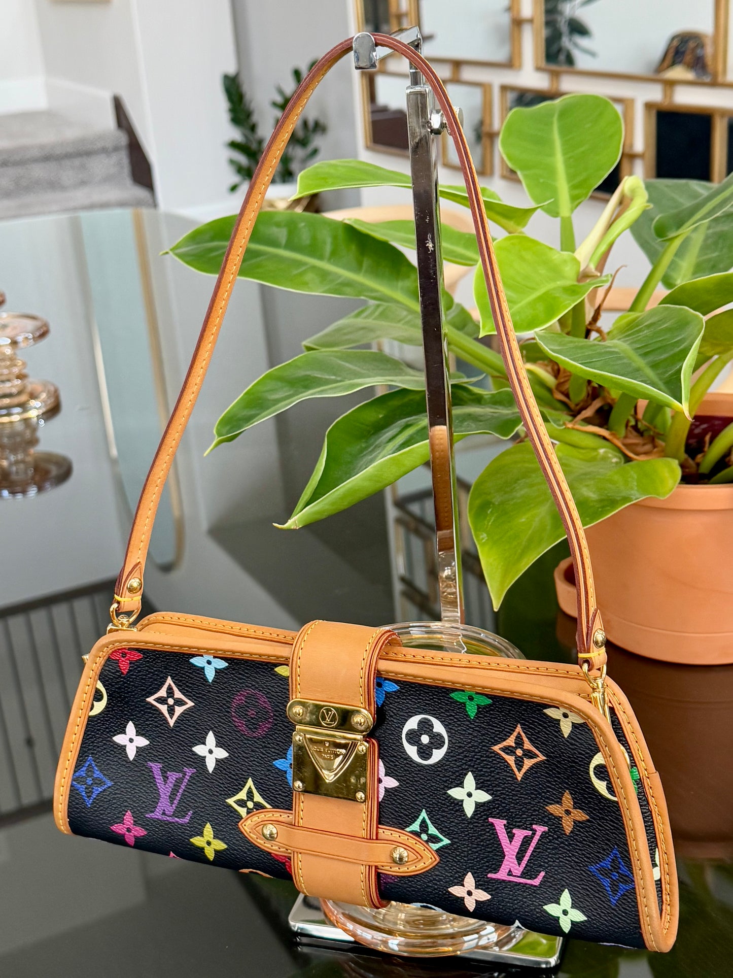 Multicolor Shirley Clutch/ Shoulder Bag with Box📅 Year: 2005