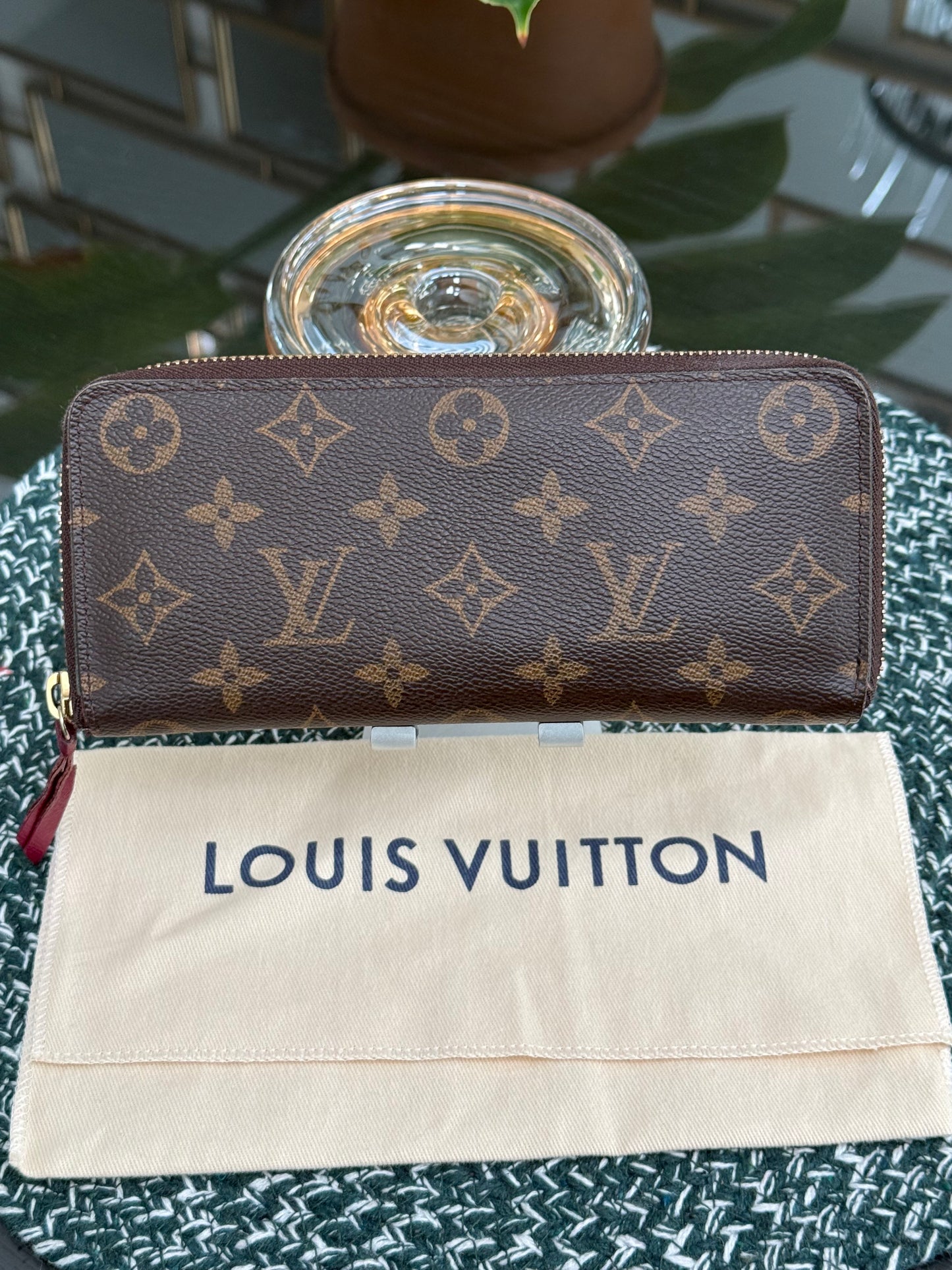 Monogram Clemence in Peony Wallet with Dustbag 🗓️ Year 2015