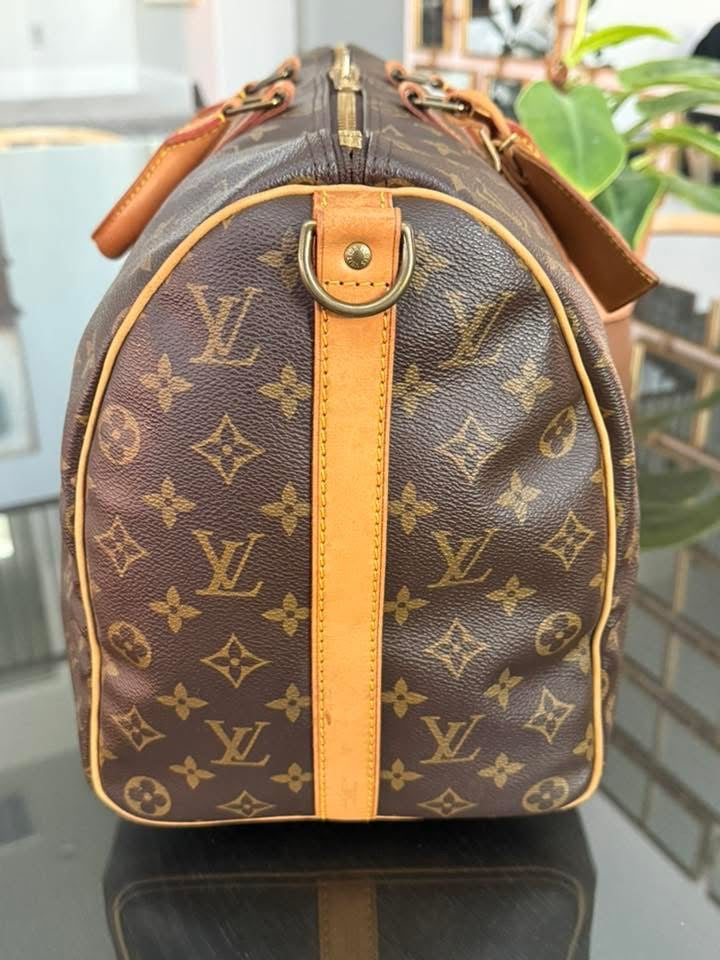 Keepall 45 Bandoulier with Original Strap , Luggage Tag and Poignet 📅 Year: 1989