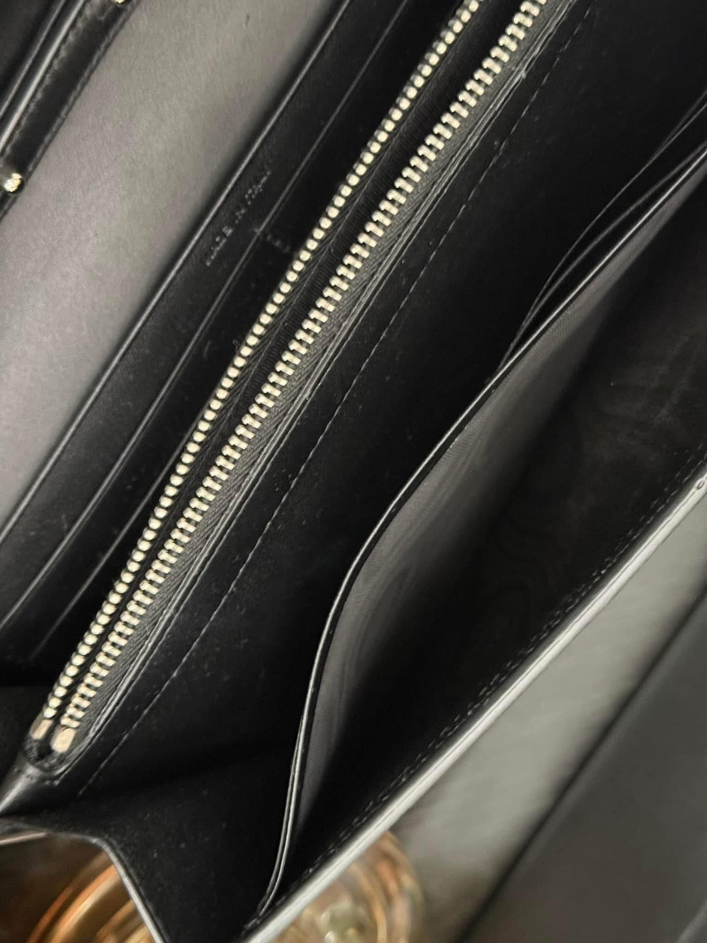 Kate Stars Calfskin Leather Chain Clutch Crossbody 📦 With Box, Dustbag, Cards, and Paper Bag