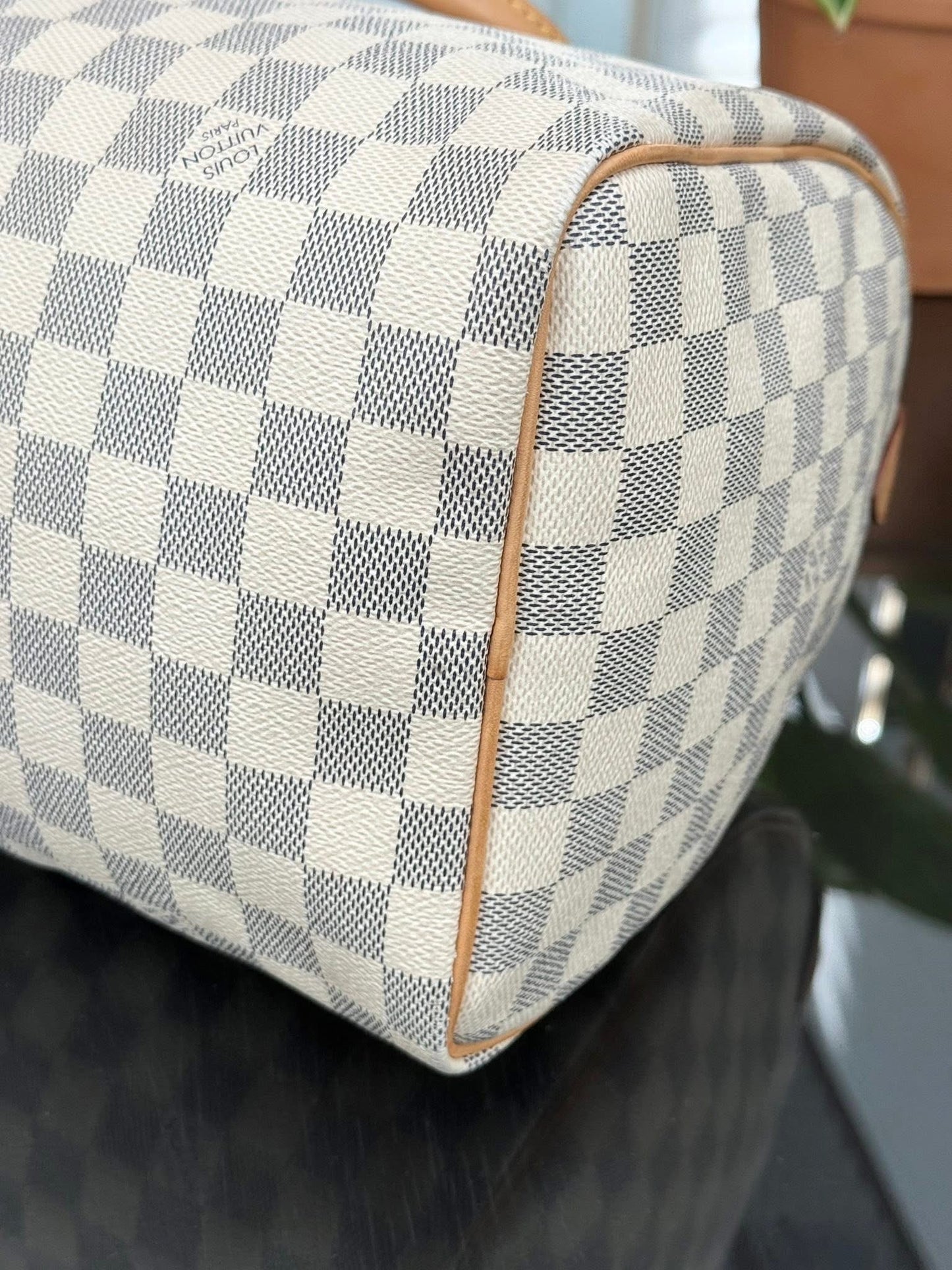 Speedy 30 in Damier Azur with lock 🔐 key, Dustbag and Insert Organizer -🗓️ Year 2012