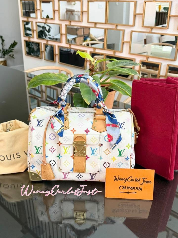 Multicolor Speedy 30 with Dustbag, Insert Organizer and generic twilly set 📅 Year: 2005