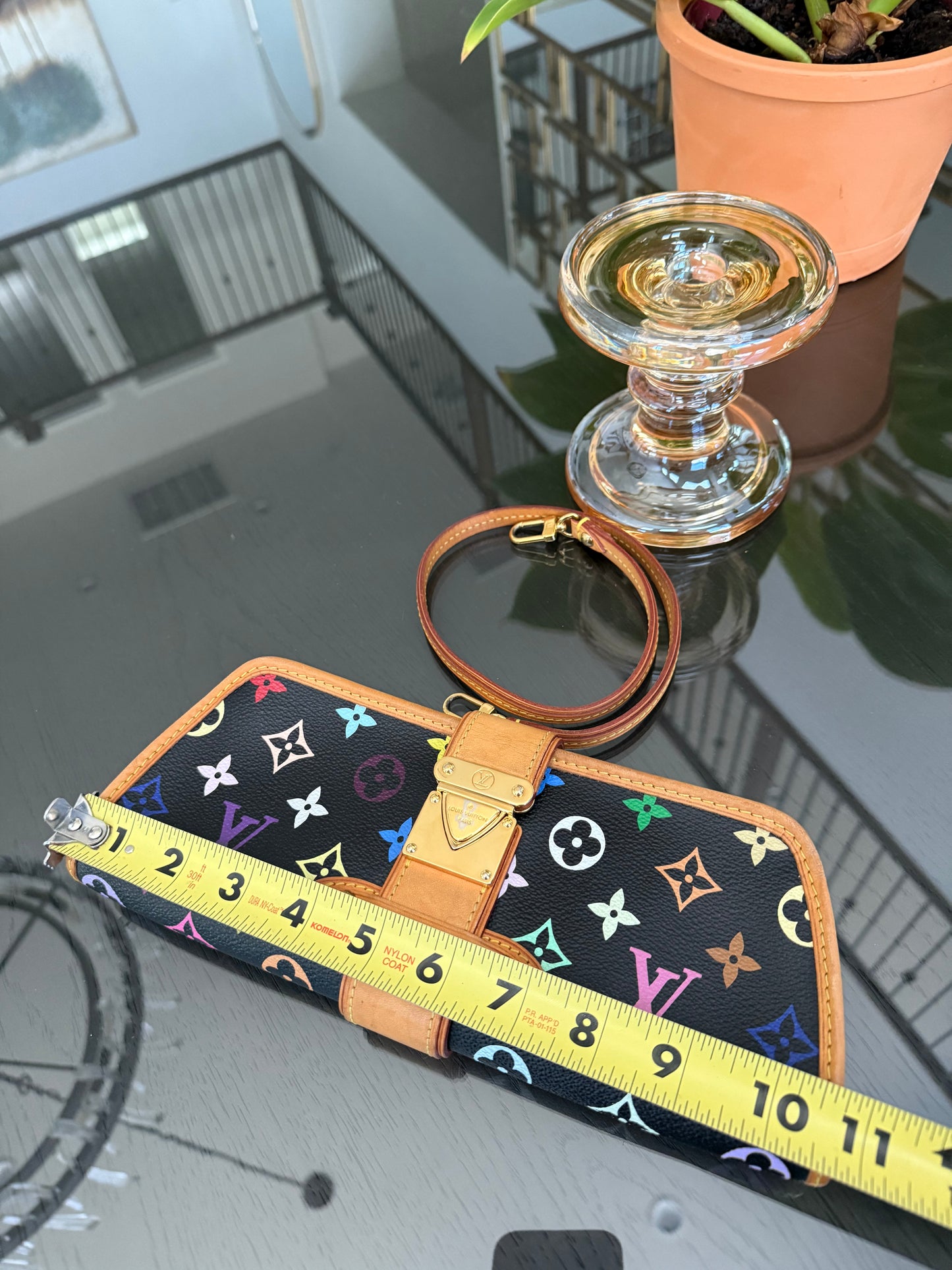 Multicolor Shirley Clutch/ Shoulder Bag with Dustbag, Box and Paper Bag 📅 Year: 2005
