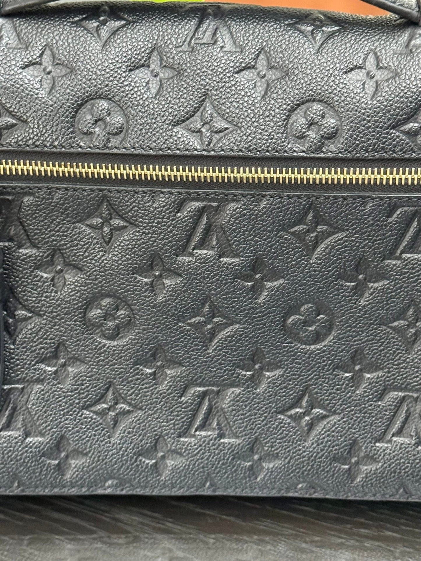 Pochette Metis Emptiente Noir with Box, Dustbag, Insert Organizer, Box and Paper bag -Microchip & Authenticed