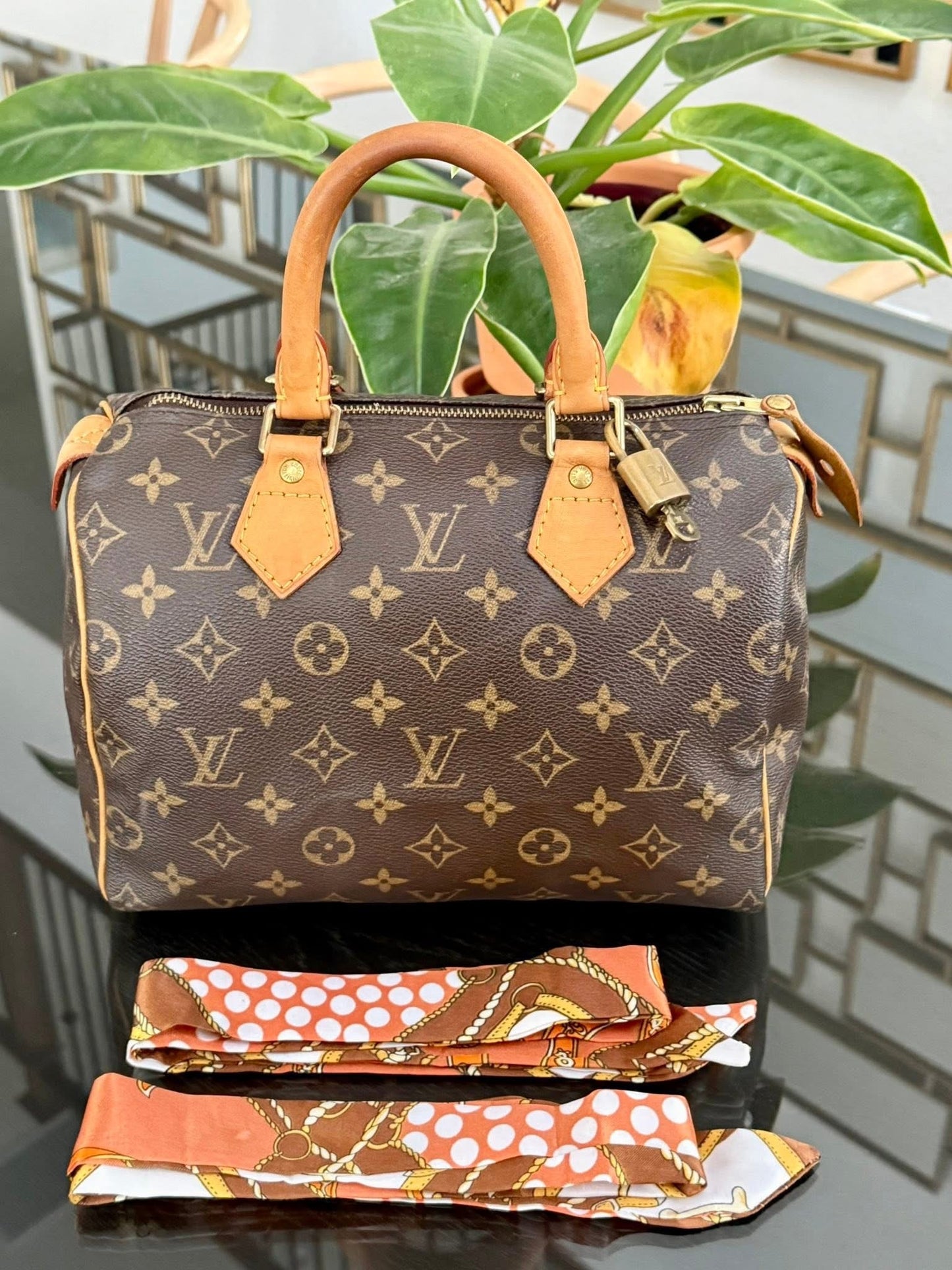 Speedy 25 in Monogram with Lock 🔐 and Key 🗓️ Year: 2005