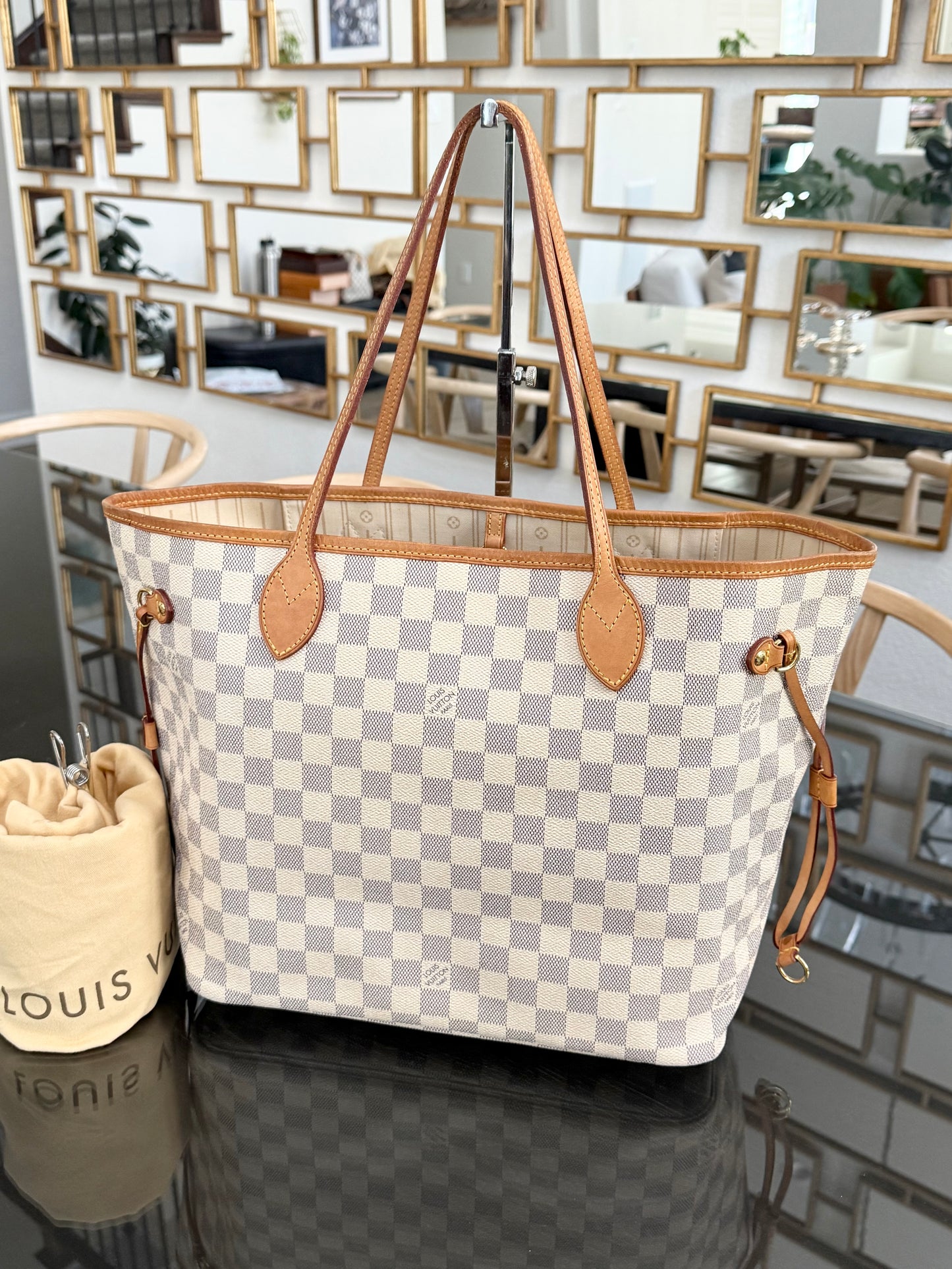 Neverfull MM Azur iwith Dustbag and Insert Organizer-🗓️ Year: 2011