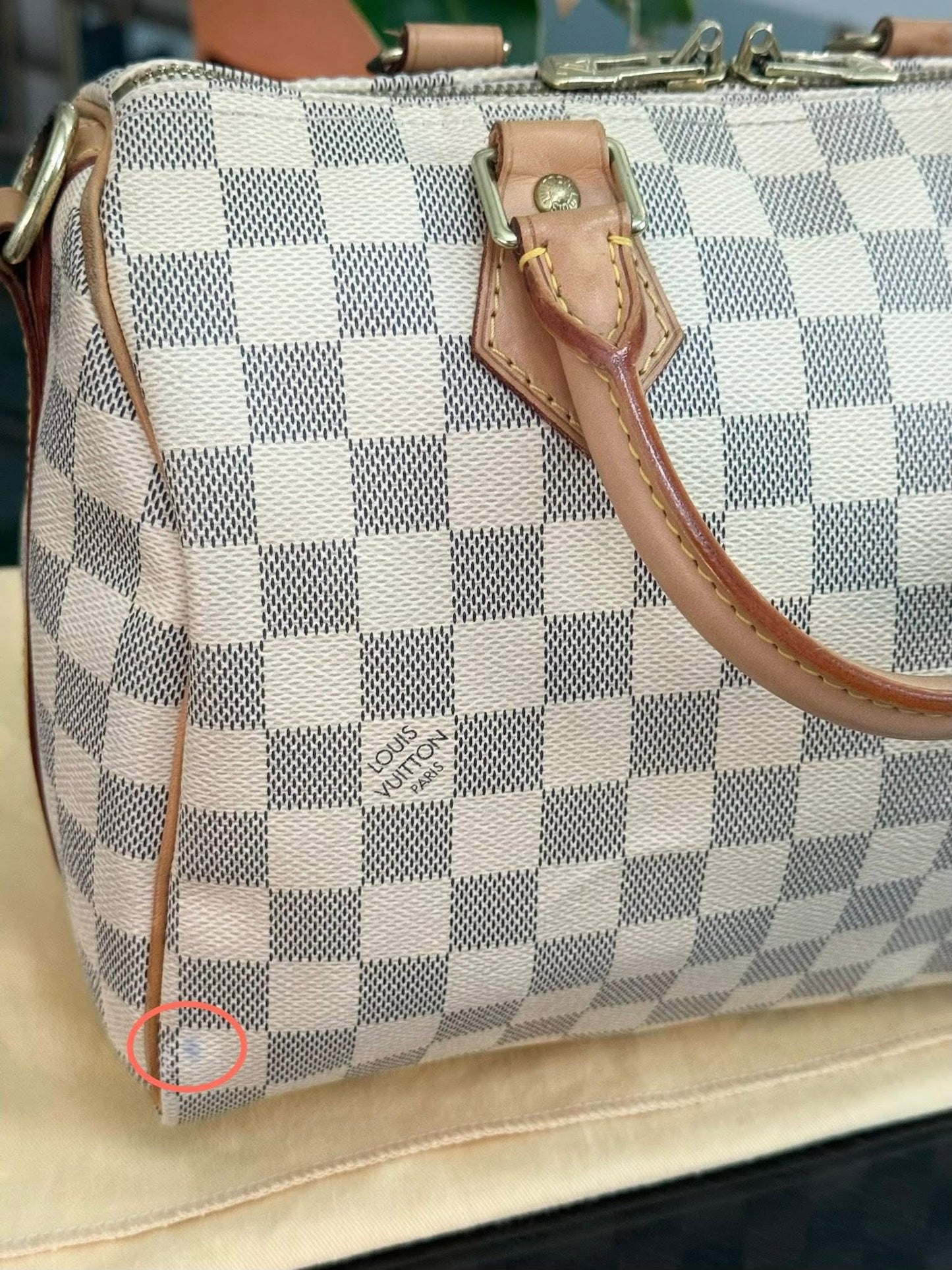 Speedy 25 Bandoulier in Azur with Original Strap, Dustbag and Insert Organizer -🗓️ Year: 2013