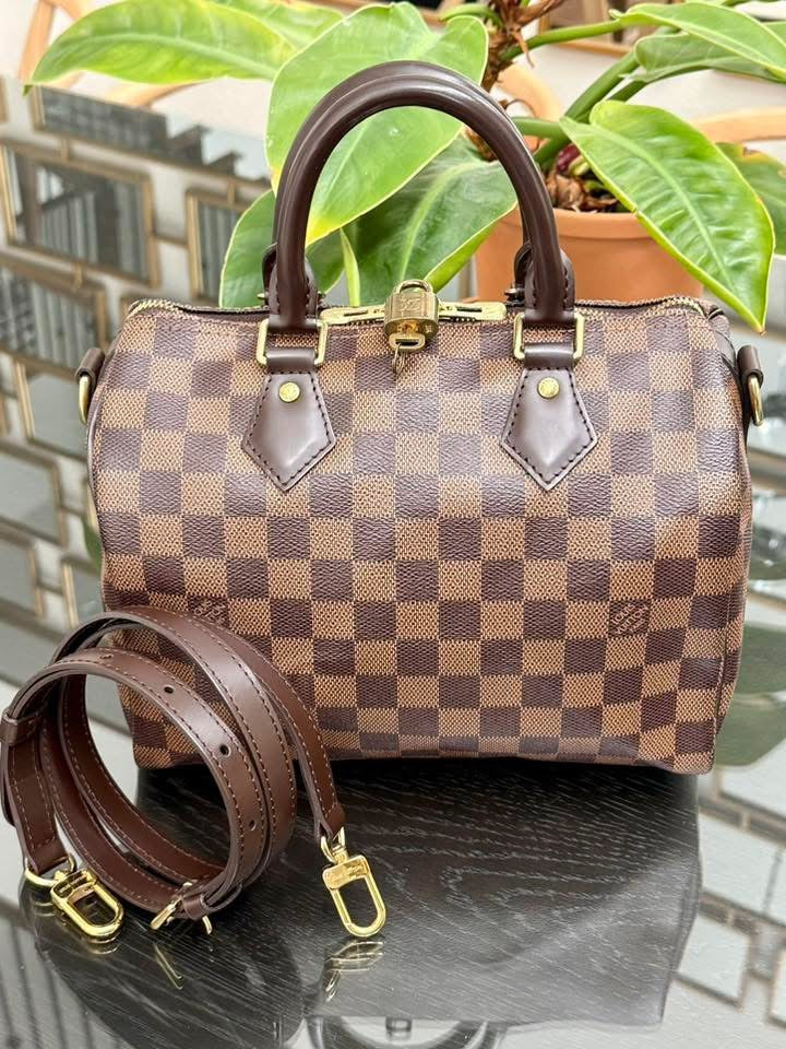 Speedy 25 Bandoulier in DE with Lock 🔐 key, Original Strap, Dustbag and Insert Organizer 🗓️ Year: 2019