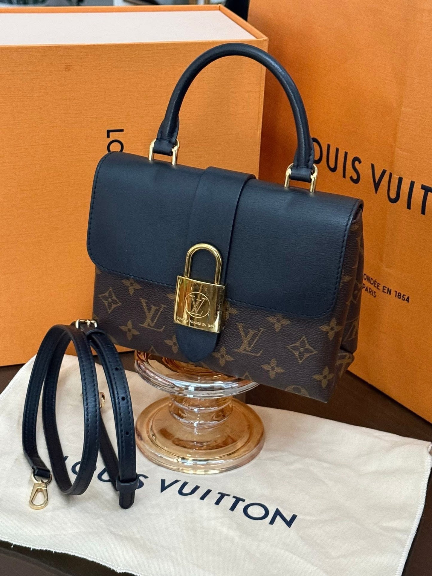 Locky BB Monogram Noir with Original Strap, Dustbag, Box and Paper bag - 📅 Year: 2019