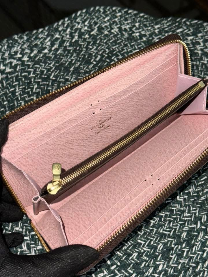 Clemence Wallet Monogram in Rose Ballerine with Box 🗓️ Year 2017