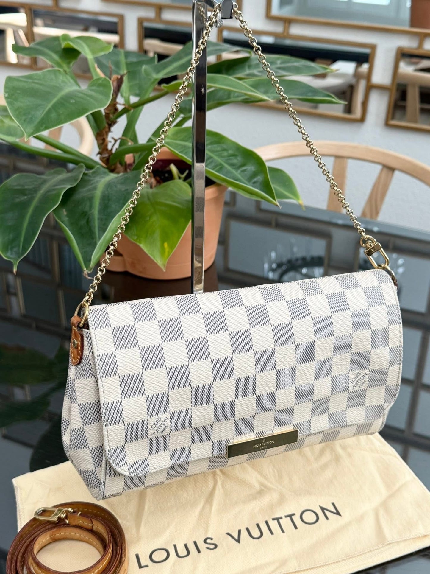 Favorite MM in Azur with Dustbag, Insert Organizer, Box and Paper bag 🗓️ Year: 2014