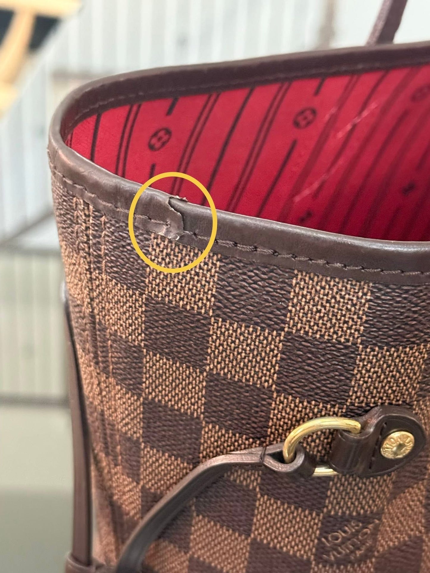 Neverfull MM in DE with Pouch comes with Dustbag and Non branded Twilly 🌺 📅 Year: 2015