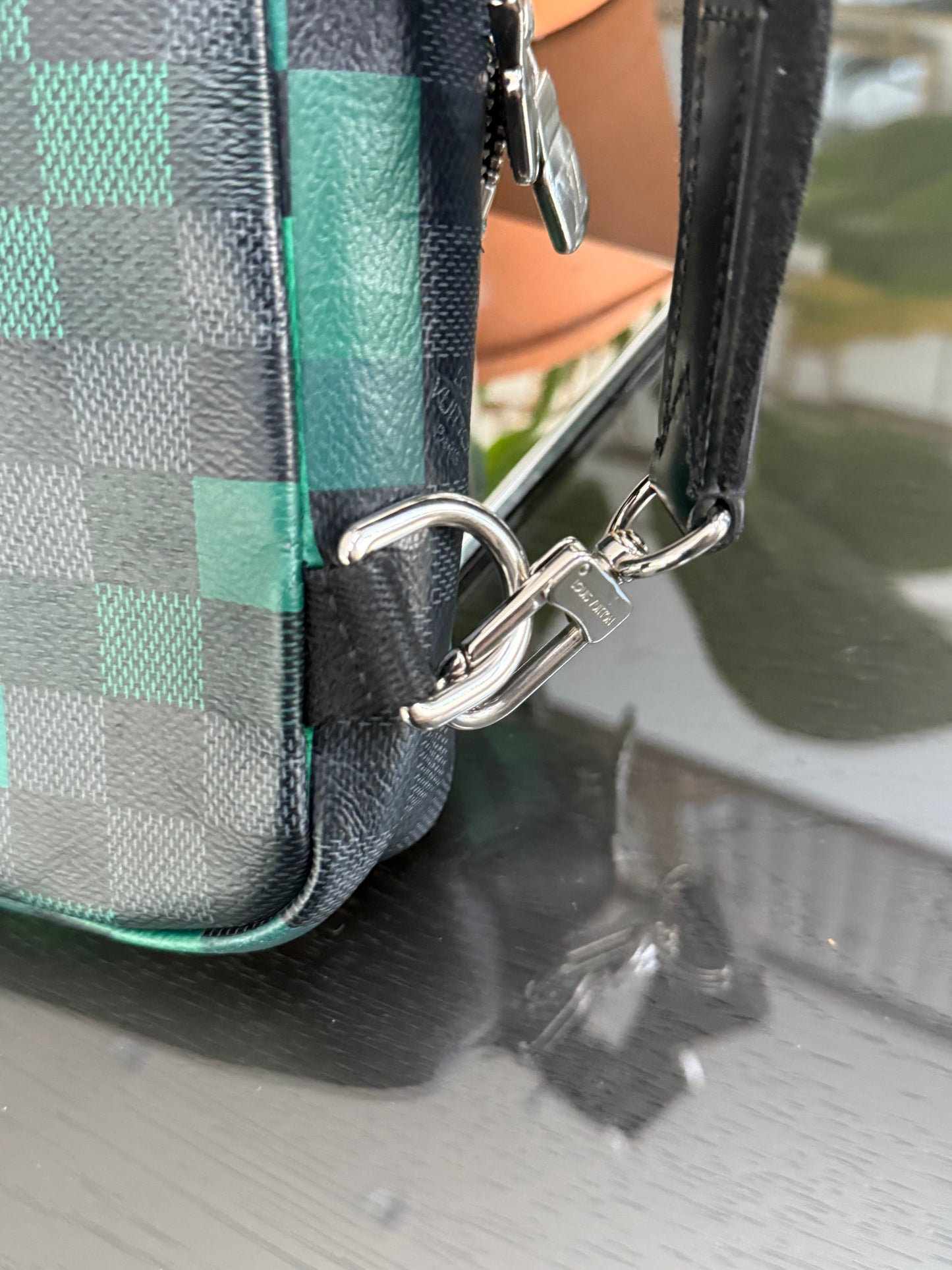 Avenue Sling Damier Graphite Green Pixel with Dustbag -Year 2018