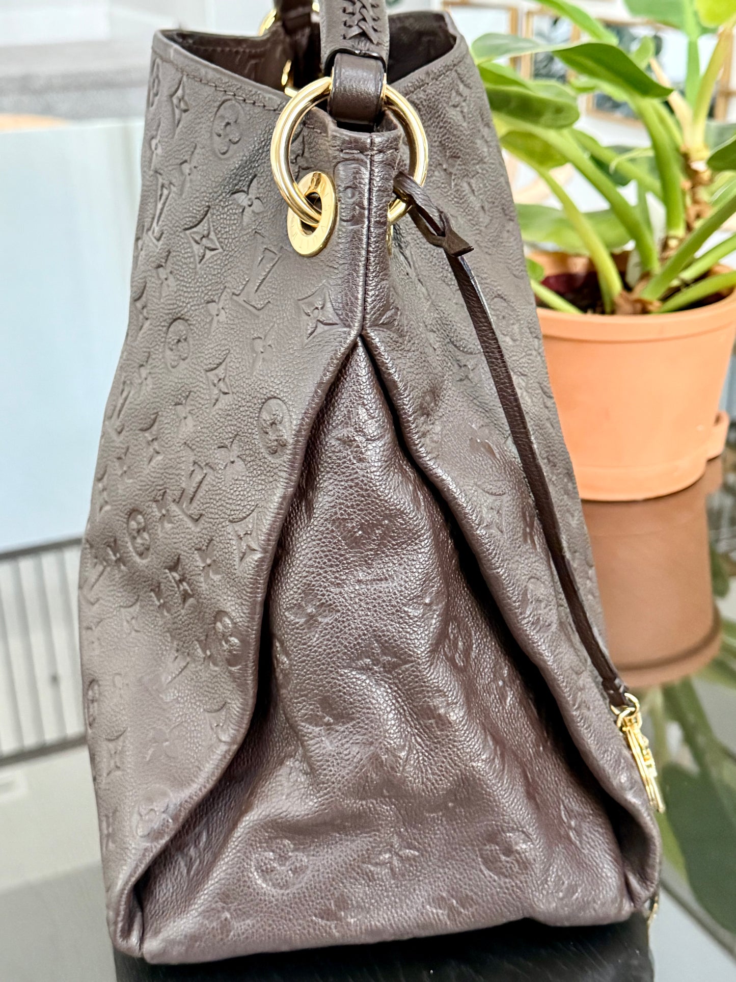 Artsy MM Empriente ( Dark Brown ) with Dustbag and Insert Organizer - 📅 Year: 2012