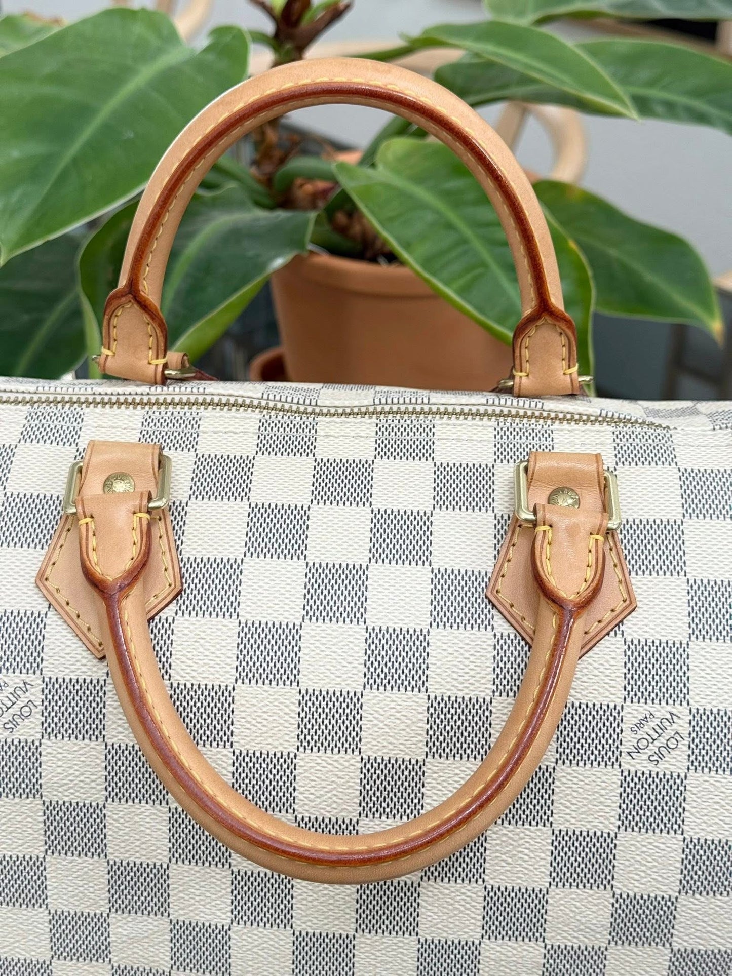 Speedy 30 in Damier Azur with lock 🔐 key, Dustbag and Insert Organizer -🗓️ Year 2012