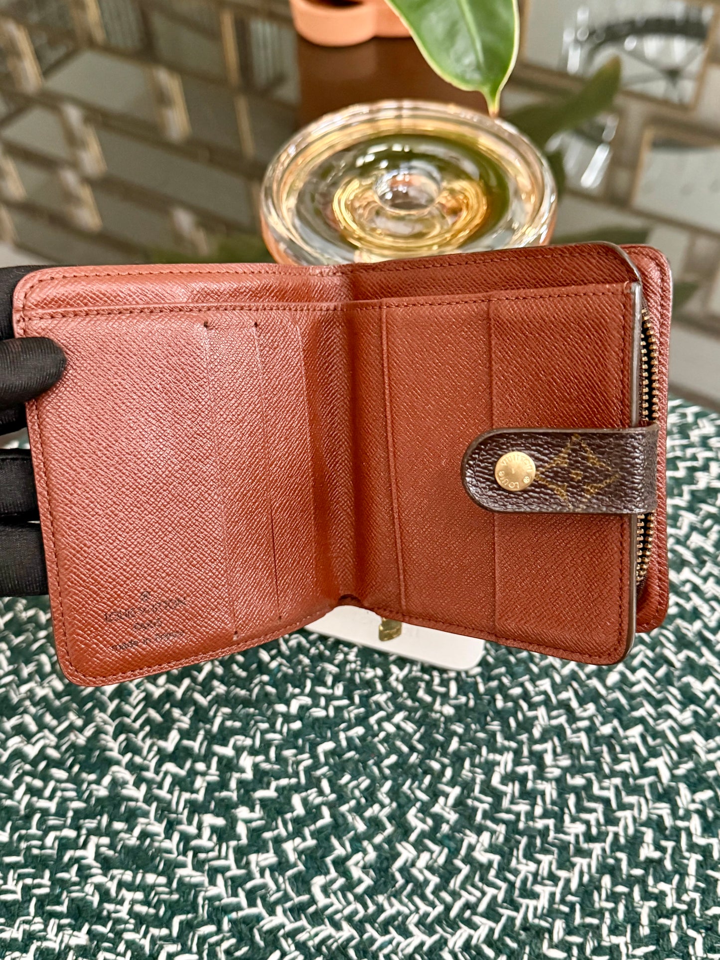 Monogram Zip Around Compact Wallet 🗓️ Year: 2000