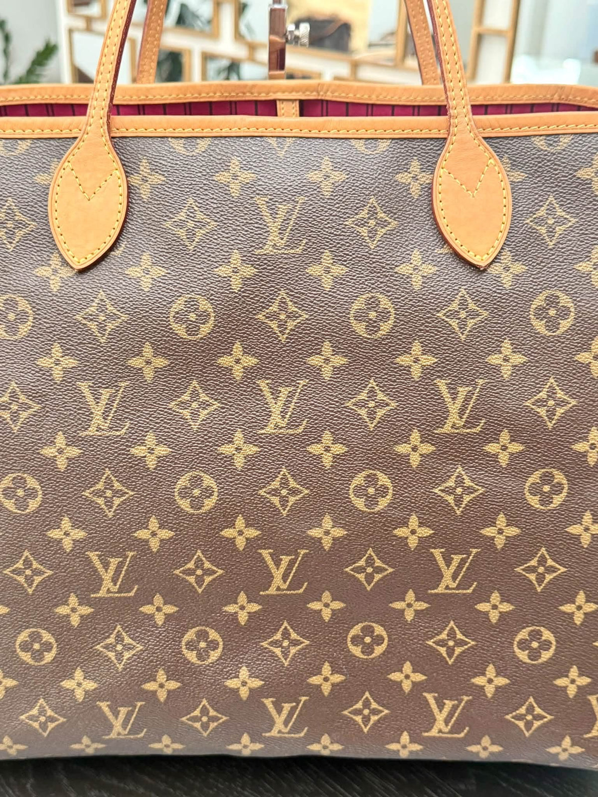 Neverfull GM Monogram in Peony with Dustbag,-🗓️ Year: 2018