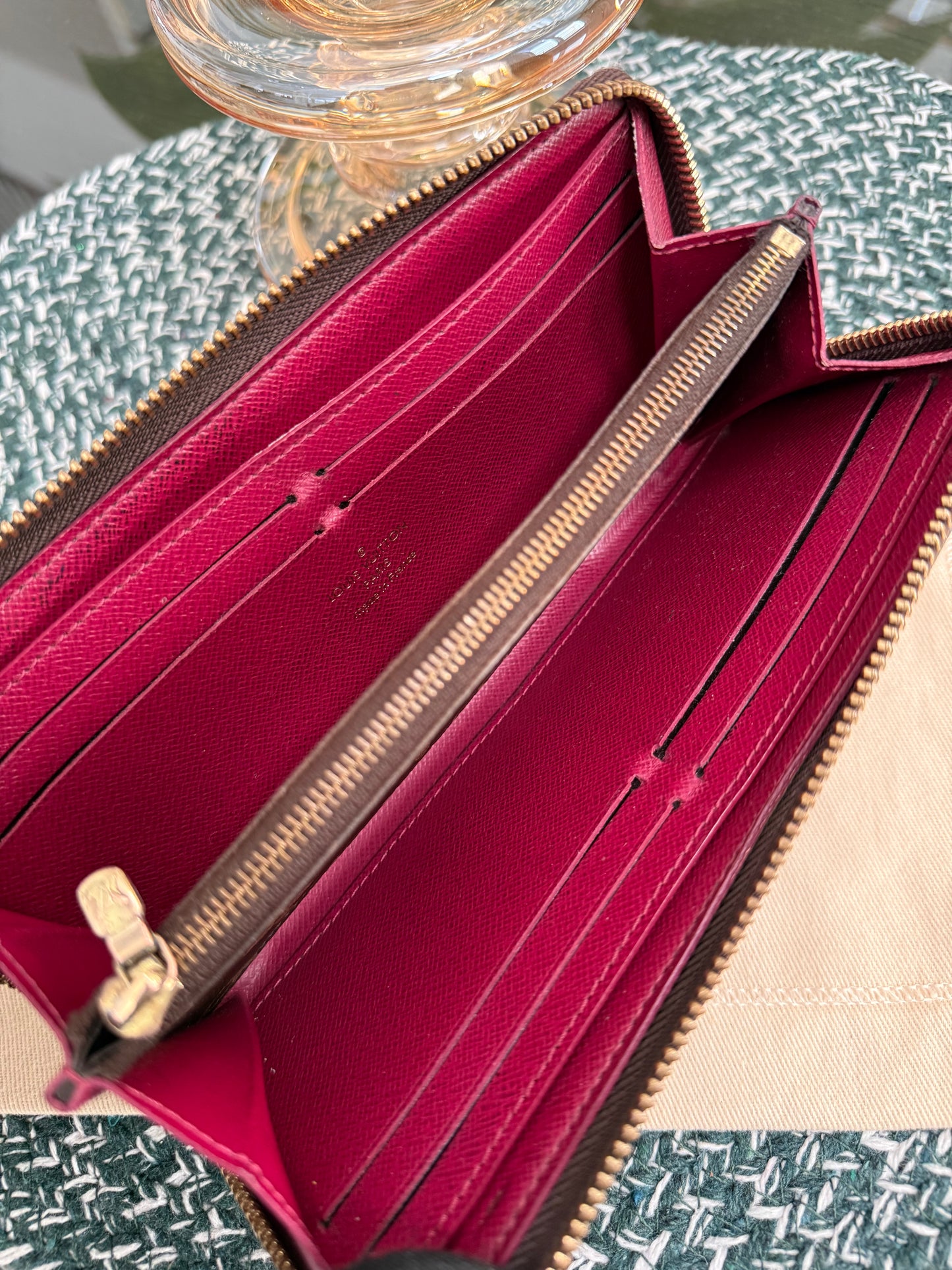 Monogram Clemence in Peony Wallet with Dustbag 🗓️ Year 2015