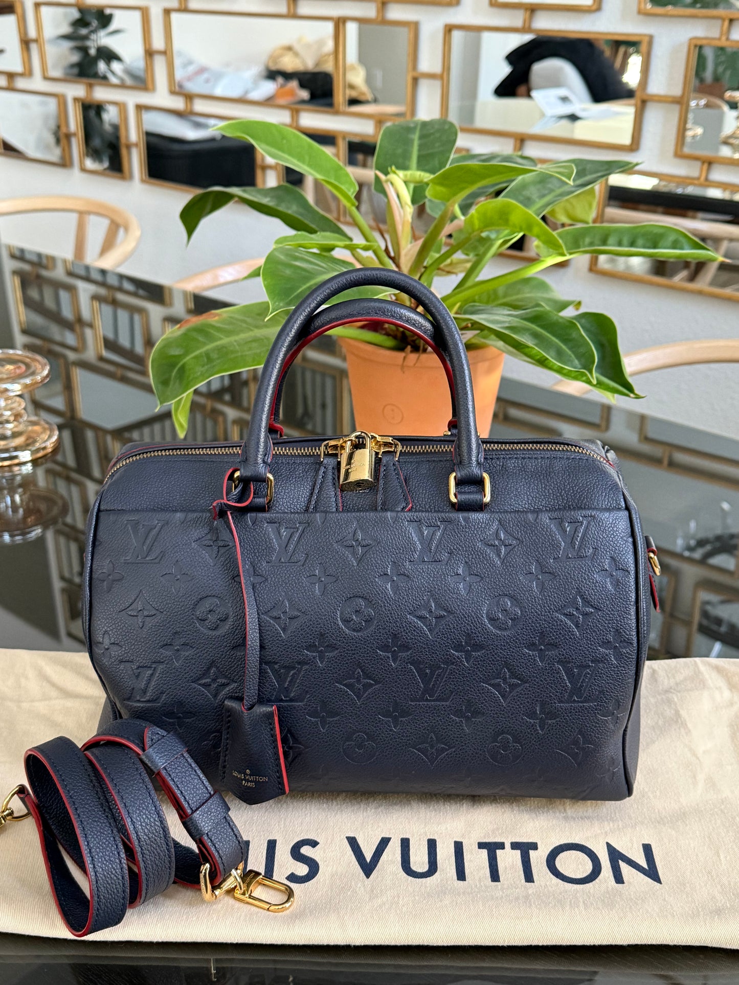 Empreinte Speedy 30 Bandoulier Marine Rouge with Dustbag 🗓️ Year: 2016