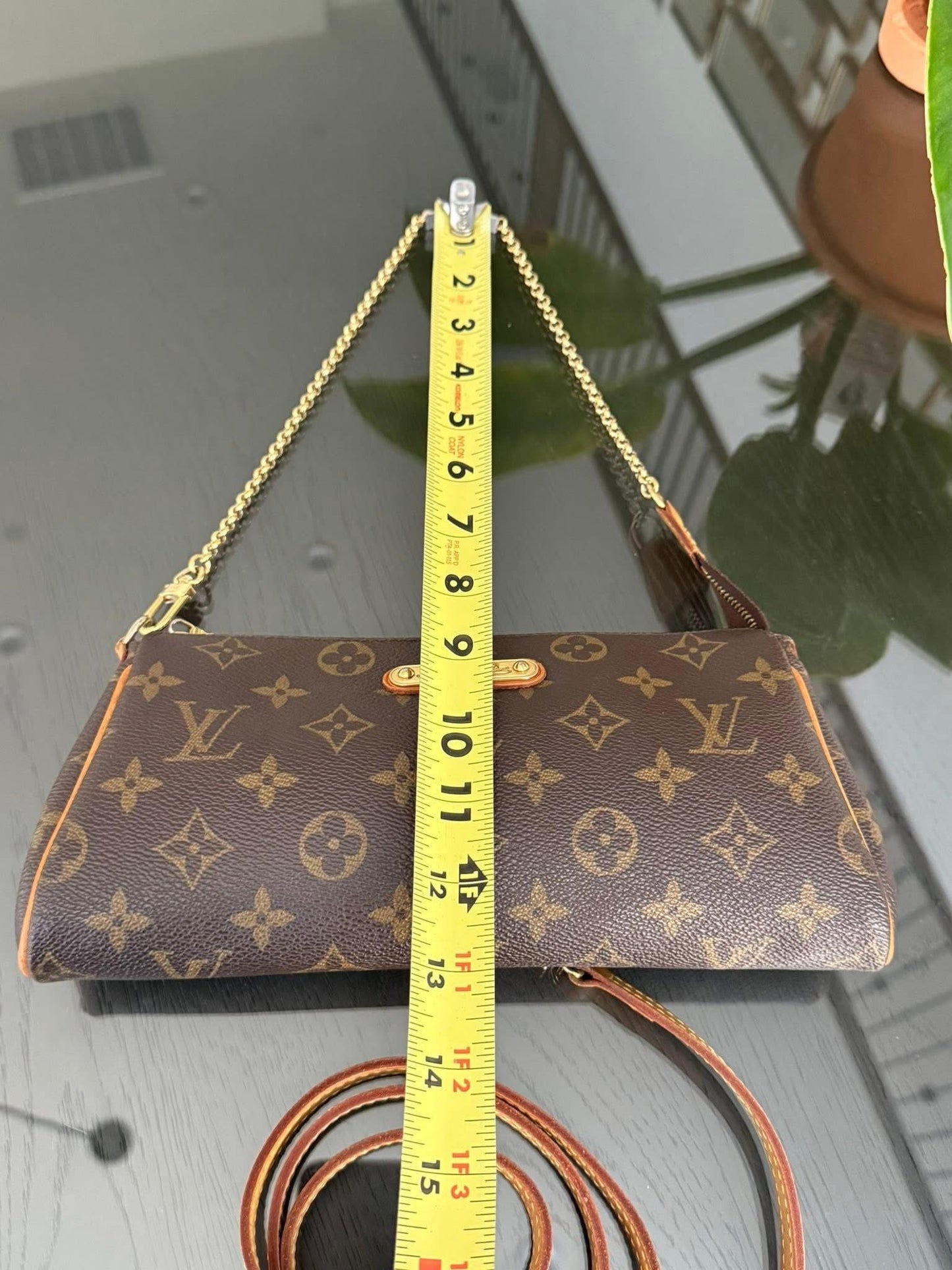 Eva Clutch in Monogram with Original Strap, Insert Organizer, Box and Paper bag 🗓️ Year: 2010