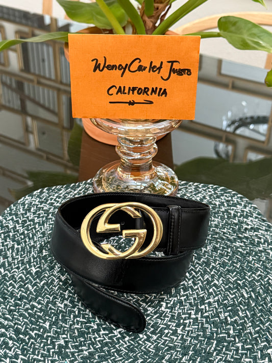GU CCI Vintage Leather Belt -🗓️