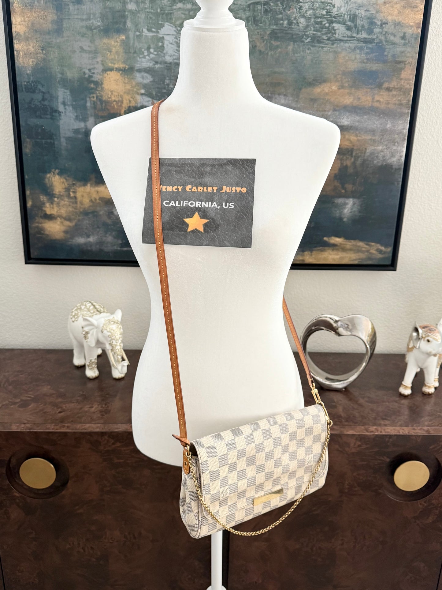Favorite MM in Azur with Dustbag, Insert Organizer, Box and Paper bag -Year: 2015