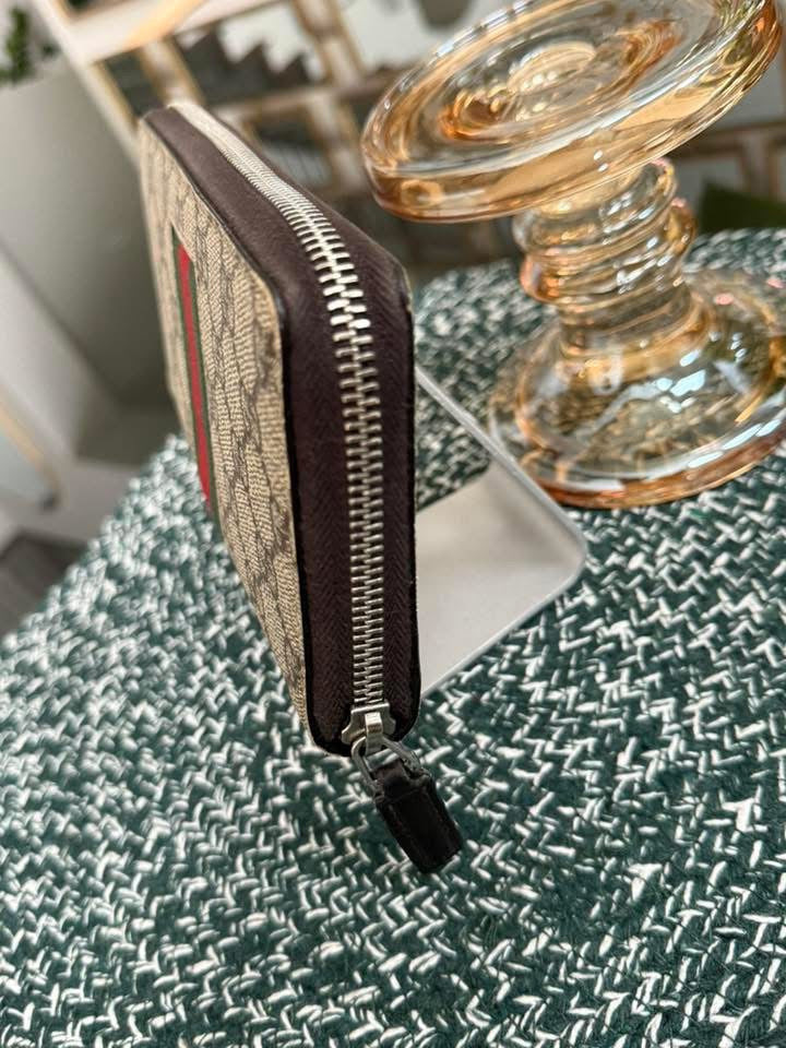 GG Supreme Bee Web Zip Wallet 🗓️