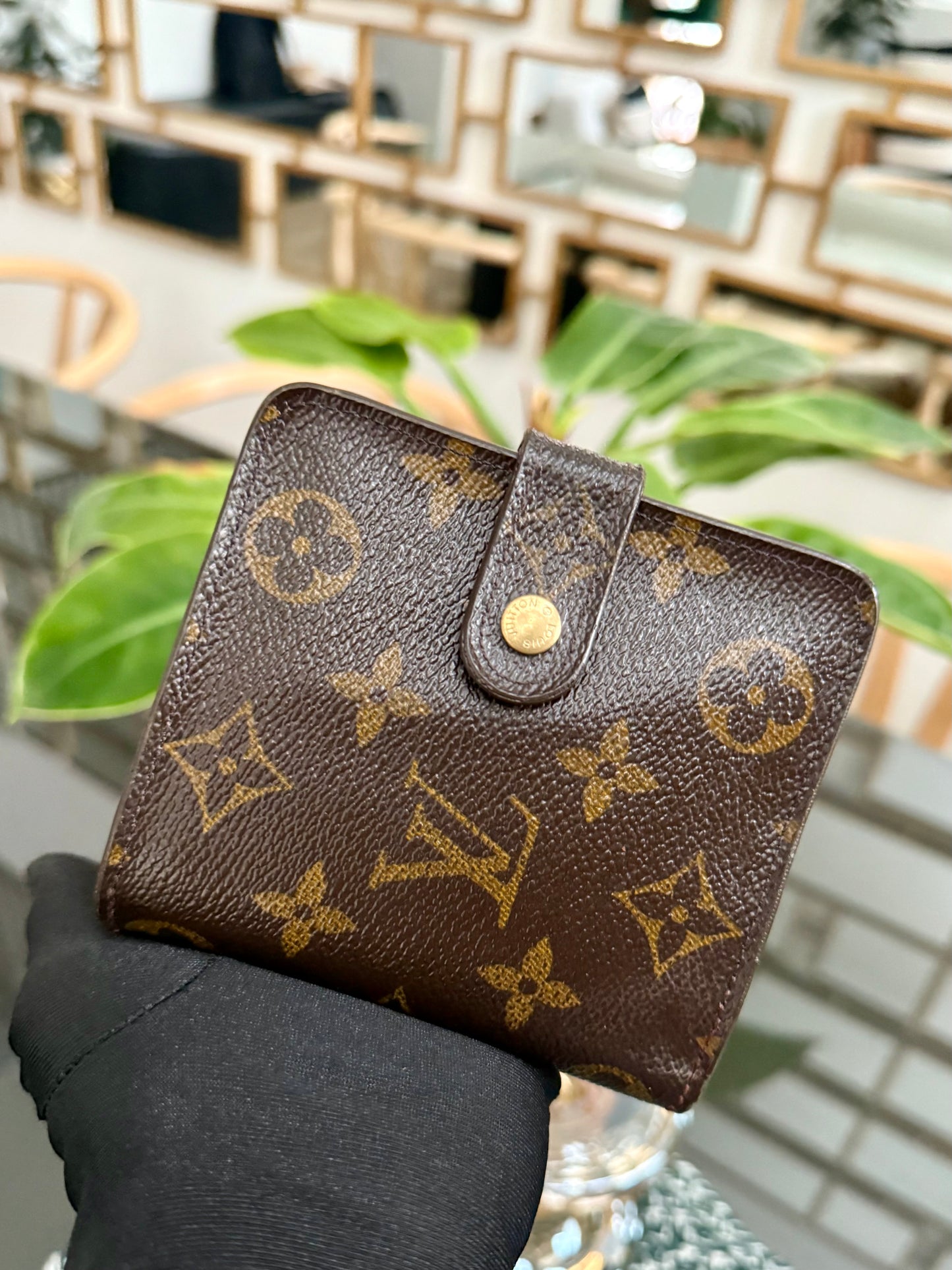 Monogram Zip Around Compact Wallet 🗓️ Year: 2000