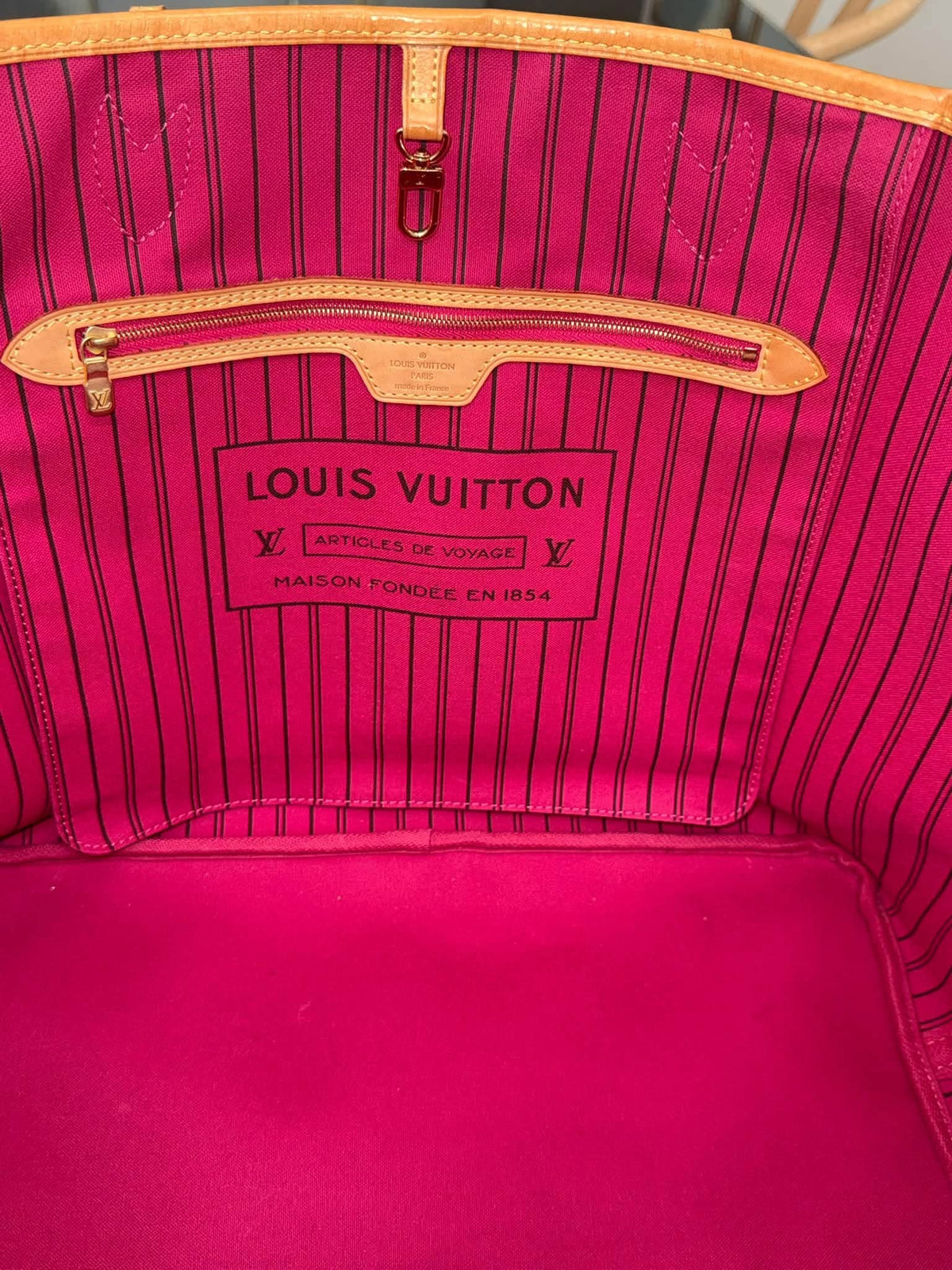 Neverfull GM Monogram in Peony with Dustbag,-🗓️ Year: 2018