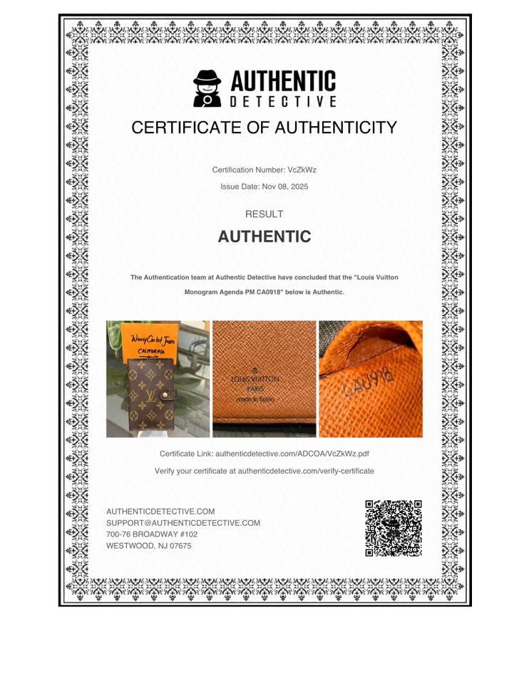 Agenda PM in Monogram with Refill Paper🗓️ Year: 1997