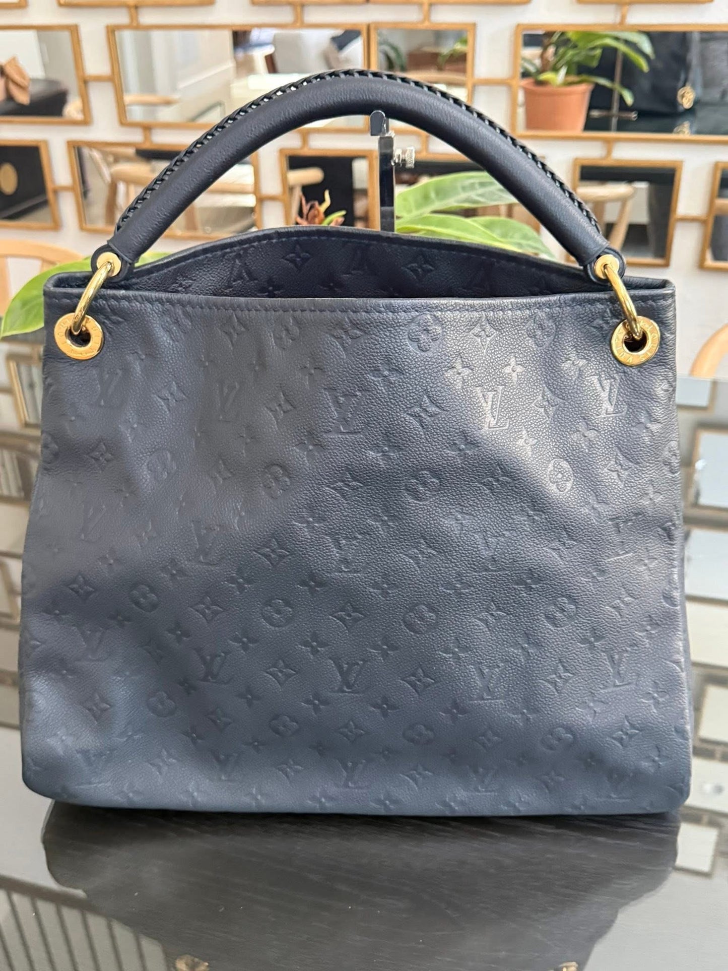 Artsy MM Empriente in Black/ Dark Blue with Dustbag and Insert Organizer 📅 Year: 2012
