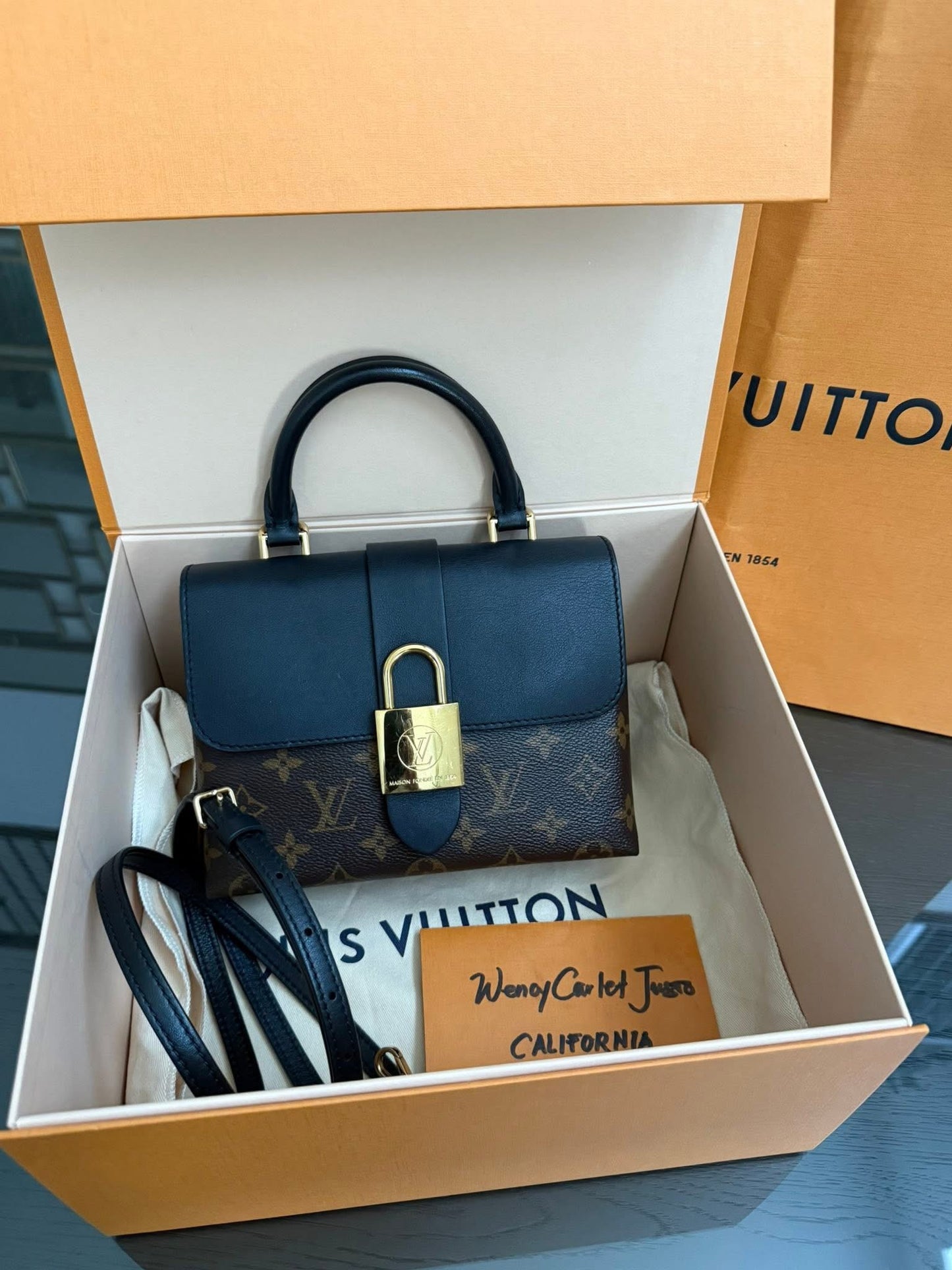 Locky BB Monogram Noir with Original Strap, Dustbag, Box and Paper bag - 📅 Year: 2019